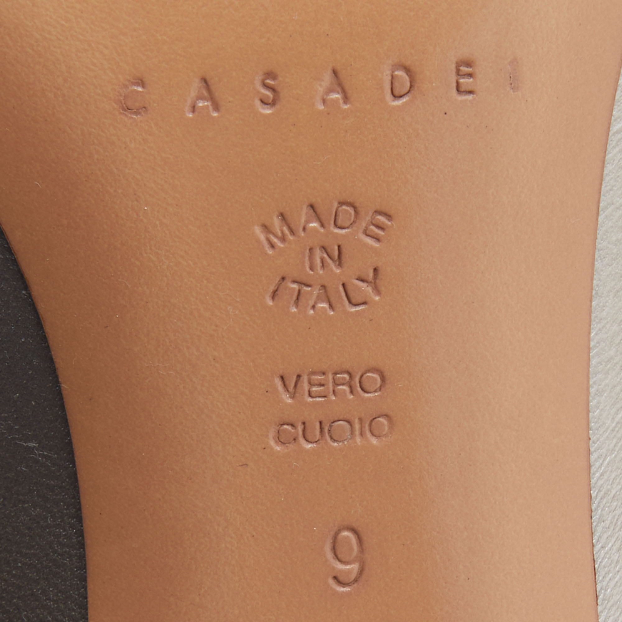 Casadei Metallic Leather And Satin Bow Peep Toe Pumps Size 39