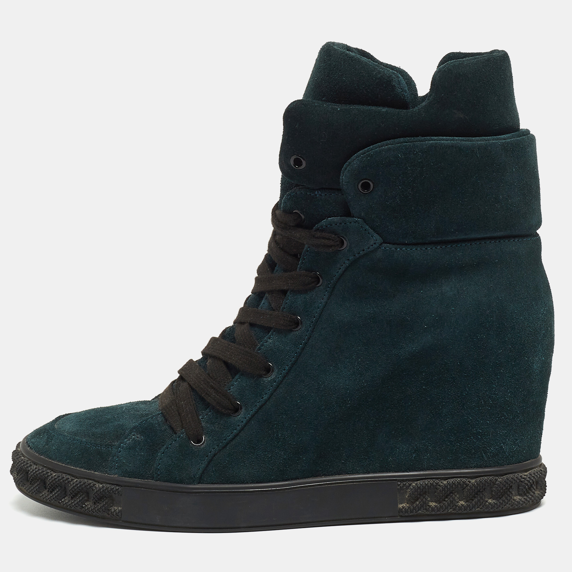 Casadei teal suede lace up ankle boots size 39