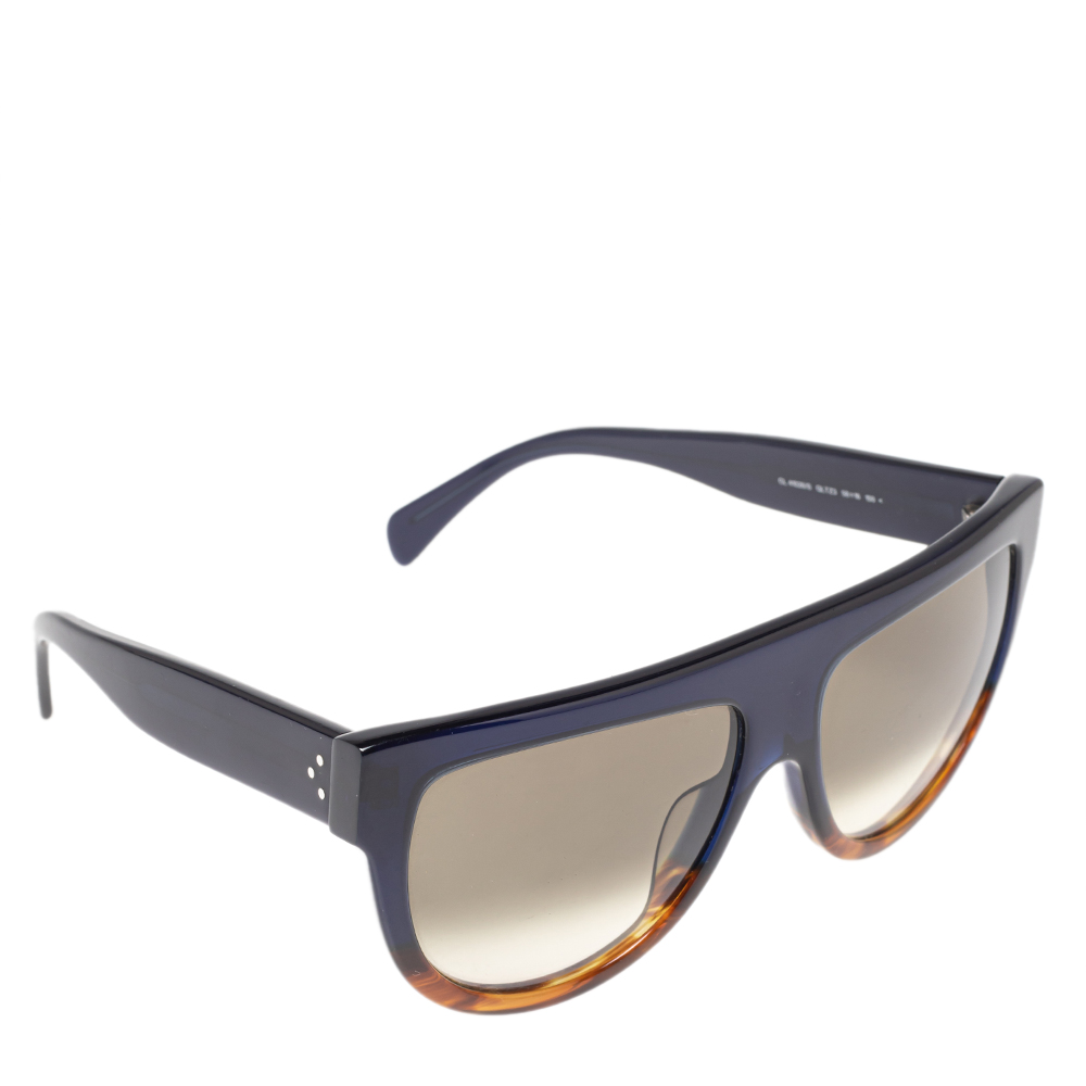 Celine Two Tone/ Grey Gradient CL 41026 Rectangle Sunglasses