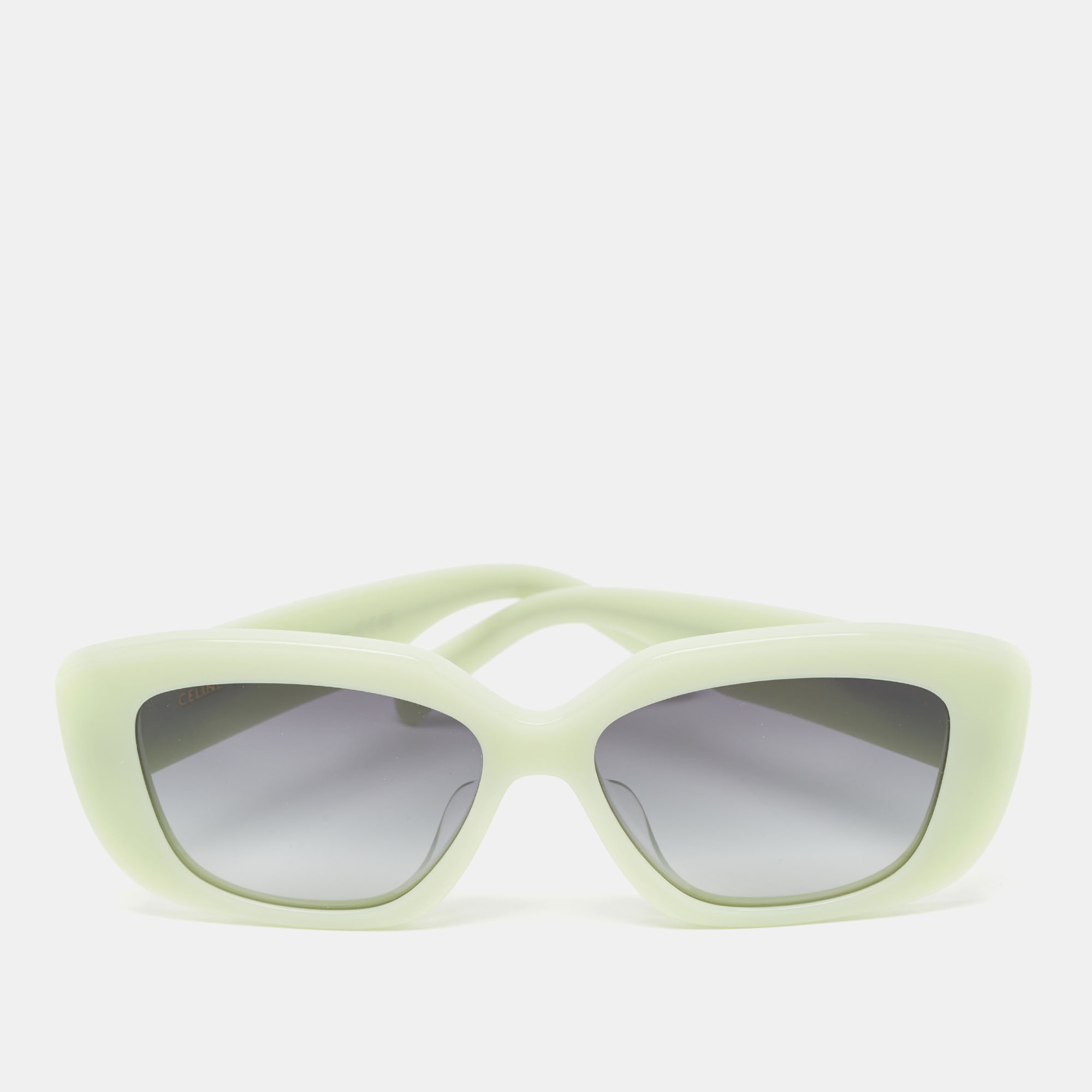 Celine Light Green Gradient CL40216U Square Sunglasses