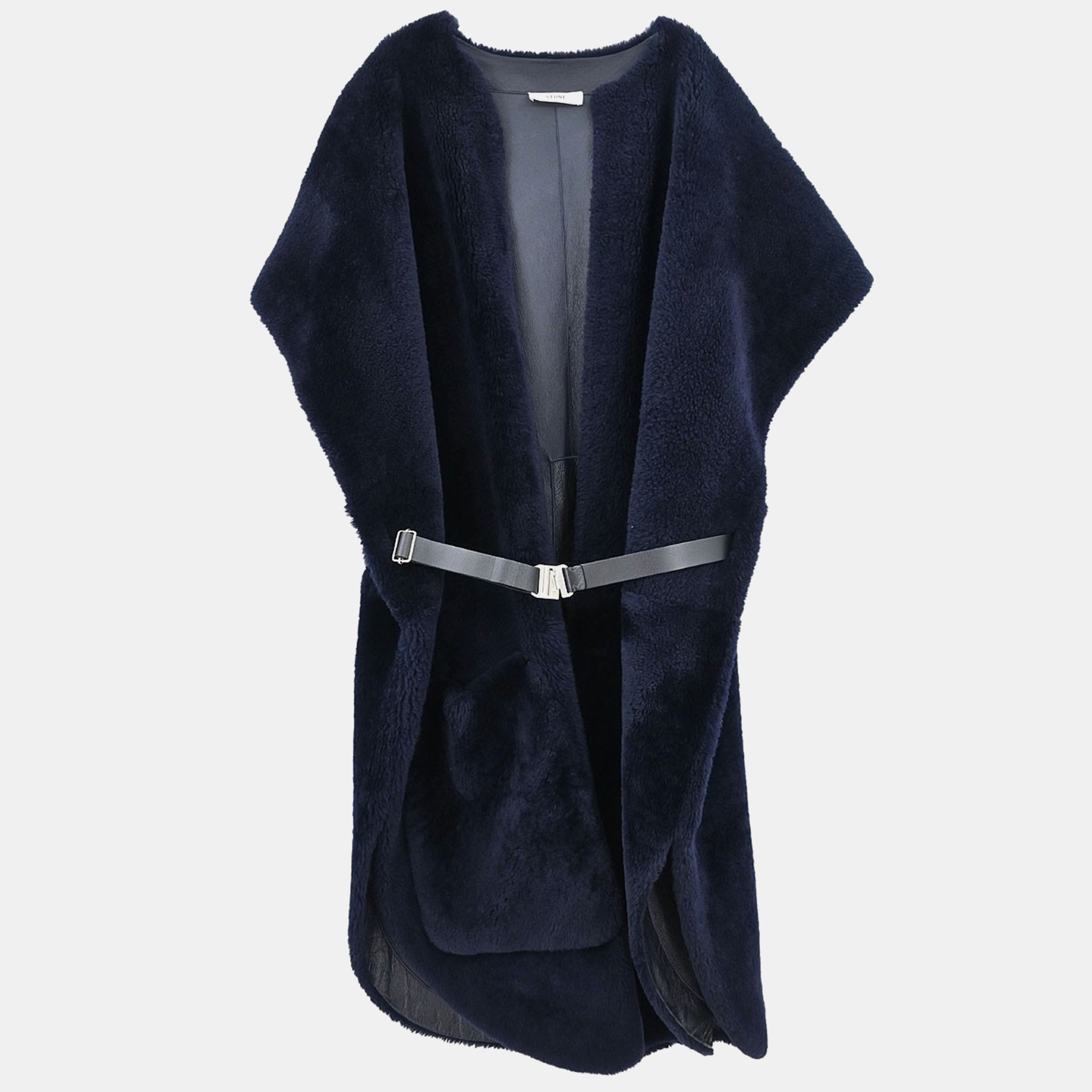 Celine Sleeveless Long Vest Jacket Navy #S, Navy blue
Celine Sleeveless Long Vest Jacket Navy #S, Navy blue
