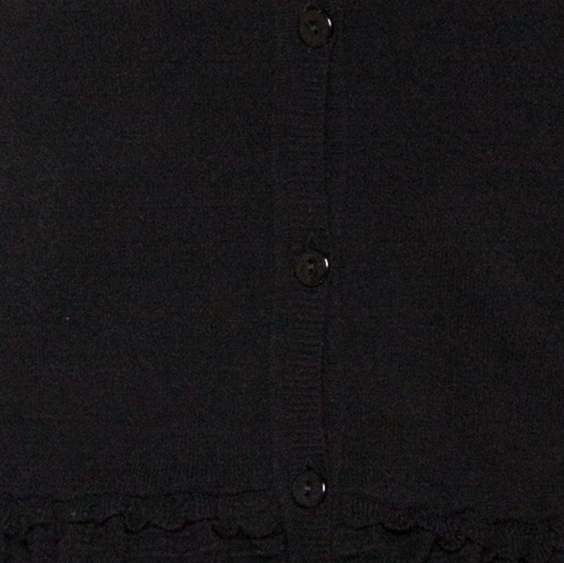 Celine Black Cashmere Knit Long Sleeve Top M