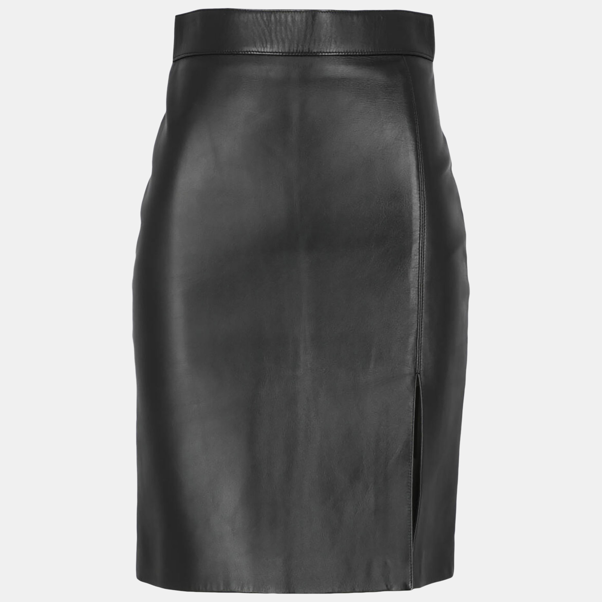 Celine  Women's Leather Midi Skirt - Black - S