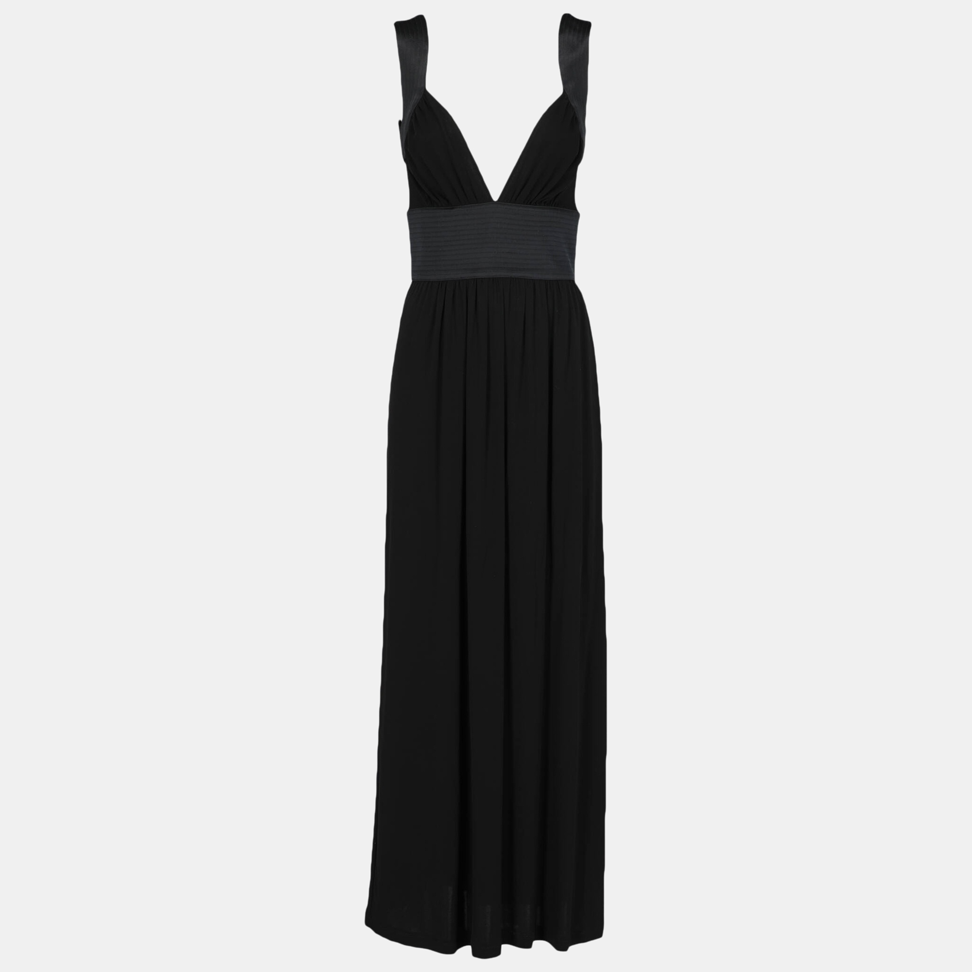 Celine  Women's Synthetic Fibers Long Dress - Black - M