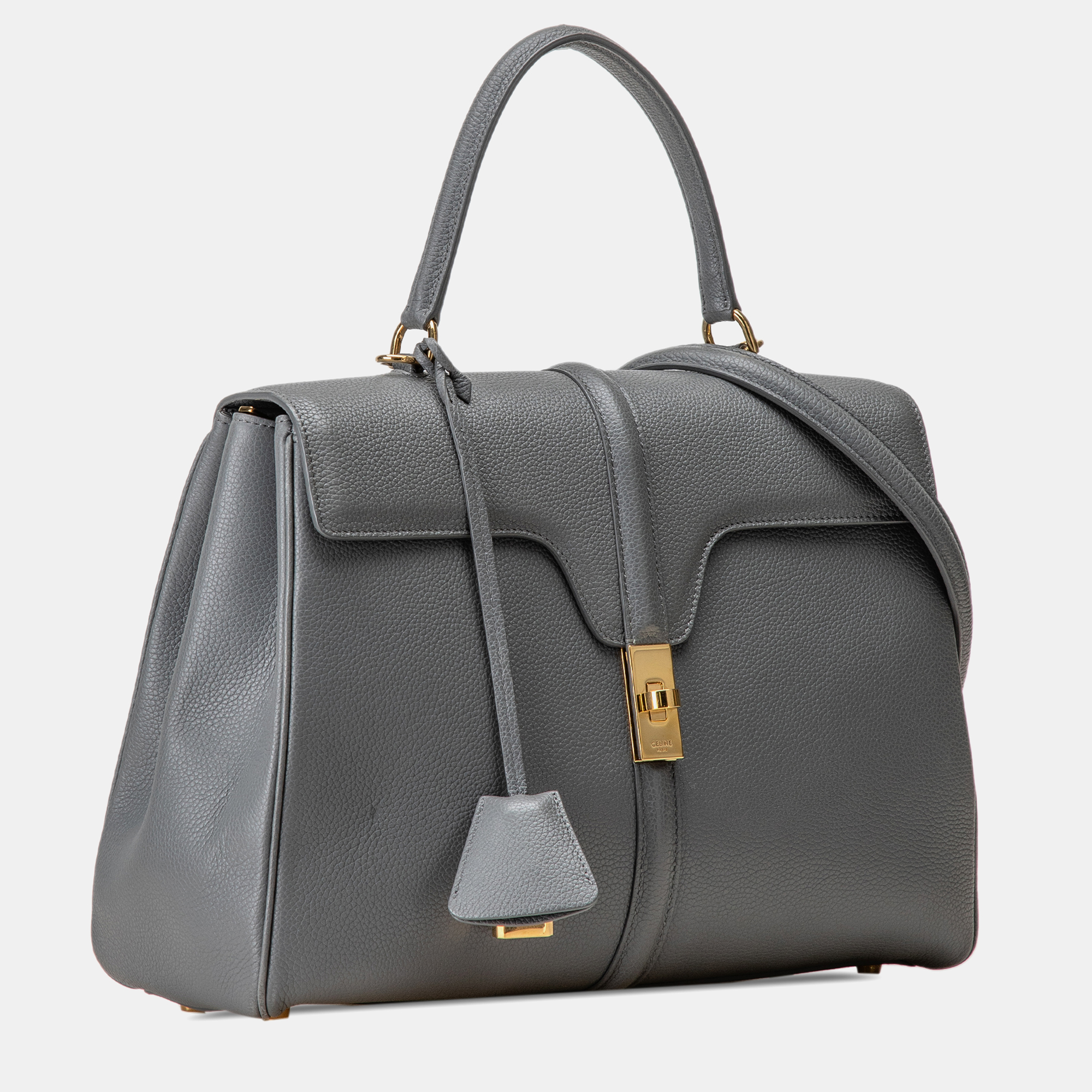 Celine Medium 16 Leather Satchel