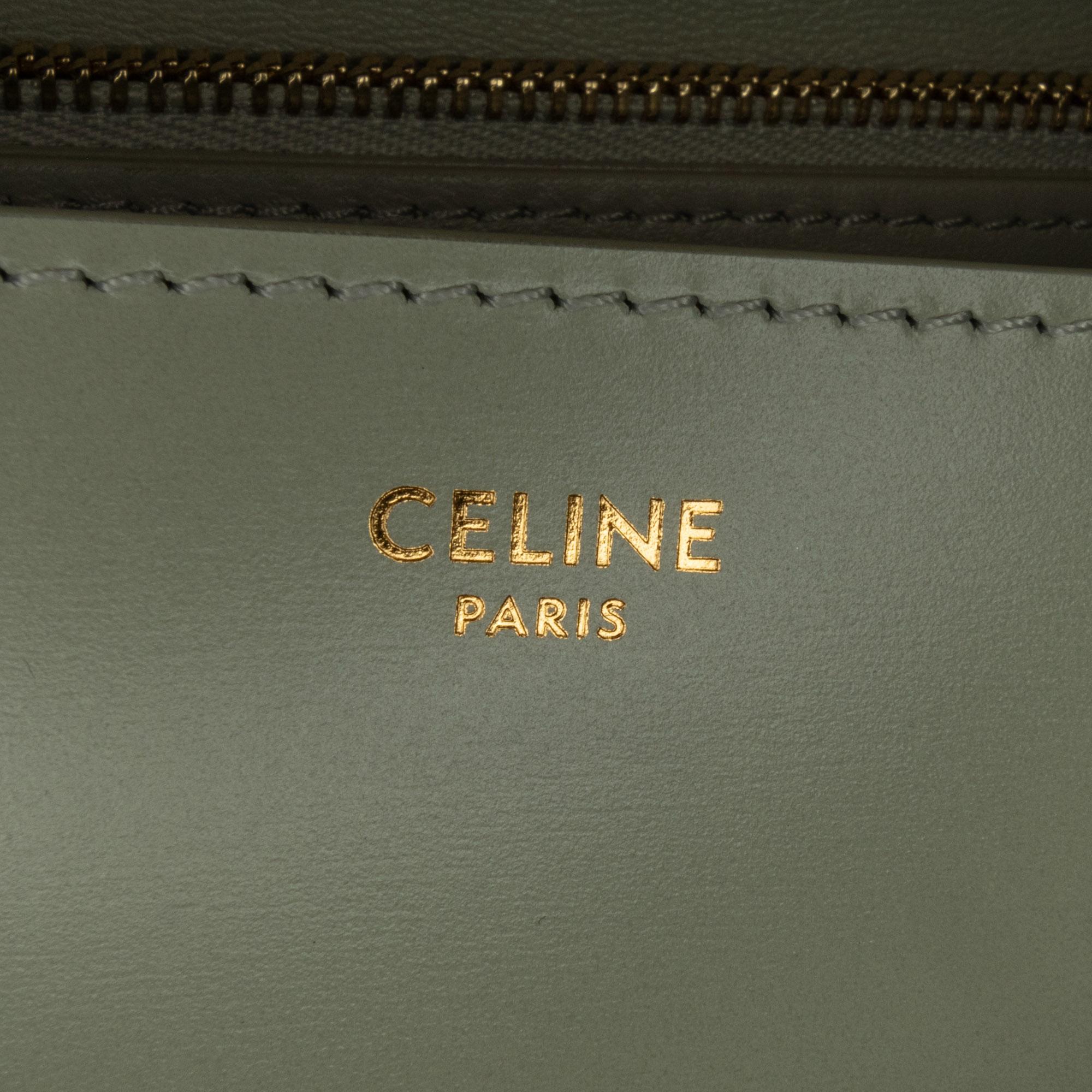 Celine Green Medium Calfskin Classic Box