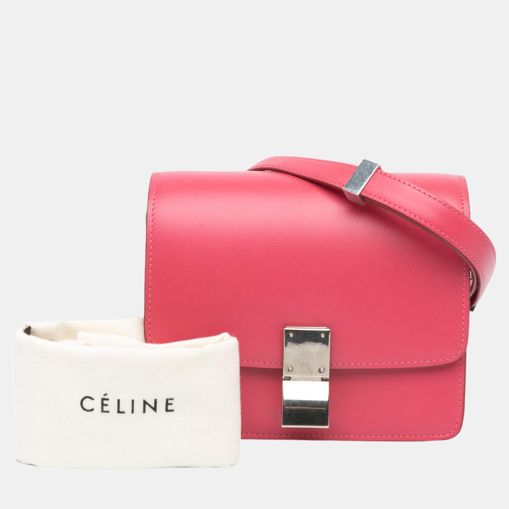 Celine Pink Small Calfskin Classic Box