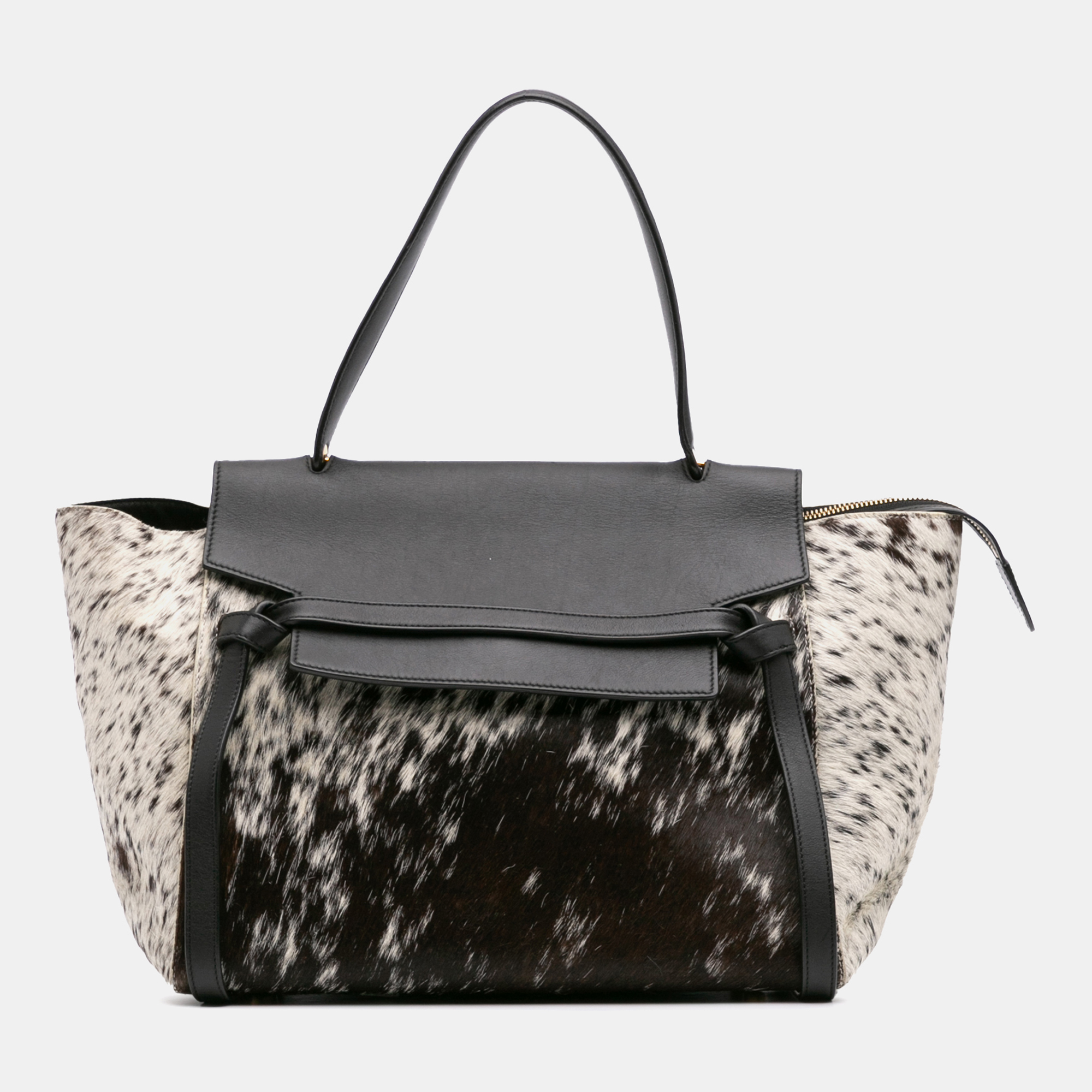 Celine Black White Limited Edition Mini Pony Hair and Calfskin Belt Bag
Celine Black White Limited Edition Mini Pony Hair and Calfskin Belt Bag