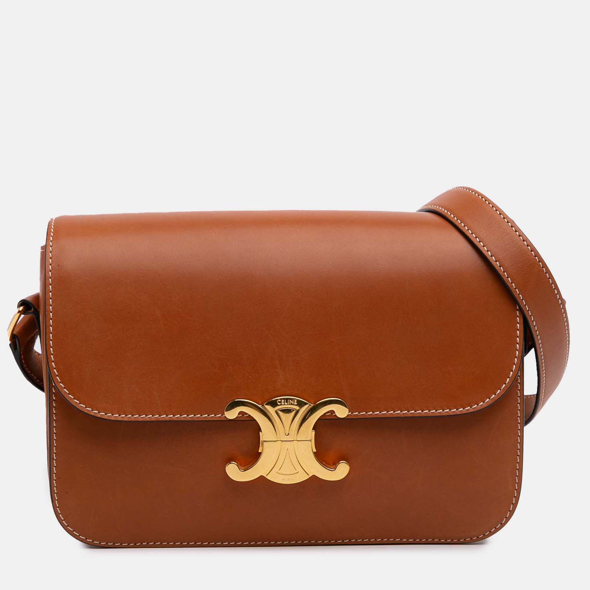 Celine Brown Shiny Calfskin Claude Shoulder Bag
Celine Brown Shiny Calfskin Claude Shoulder Bag