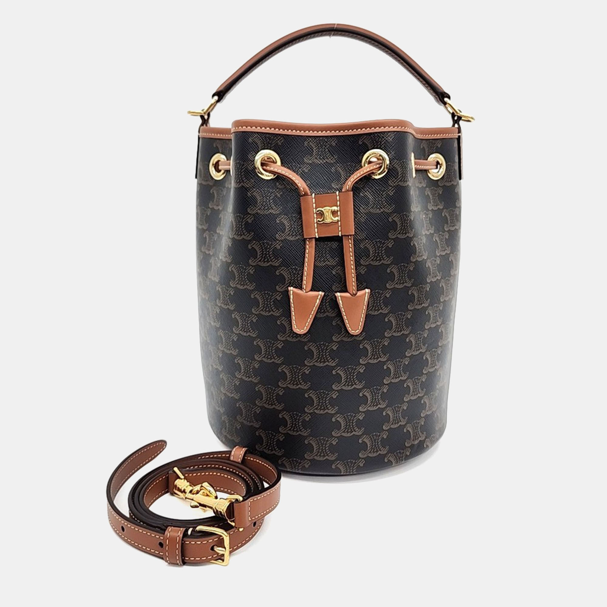 Celine Brown PVC Triumph Clara Bag
Celine Brown PVC Triumph Clara Bag