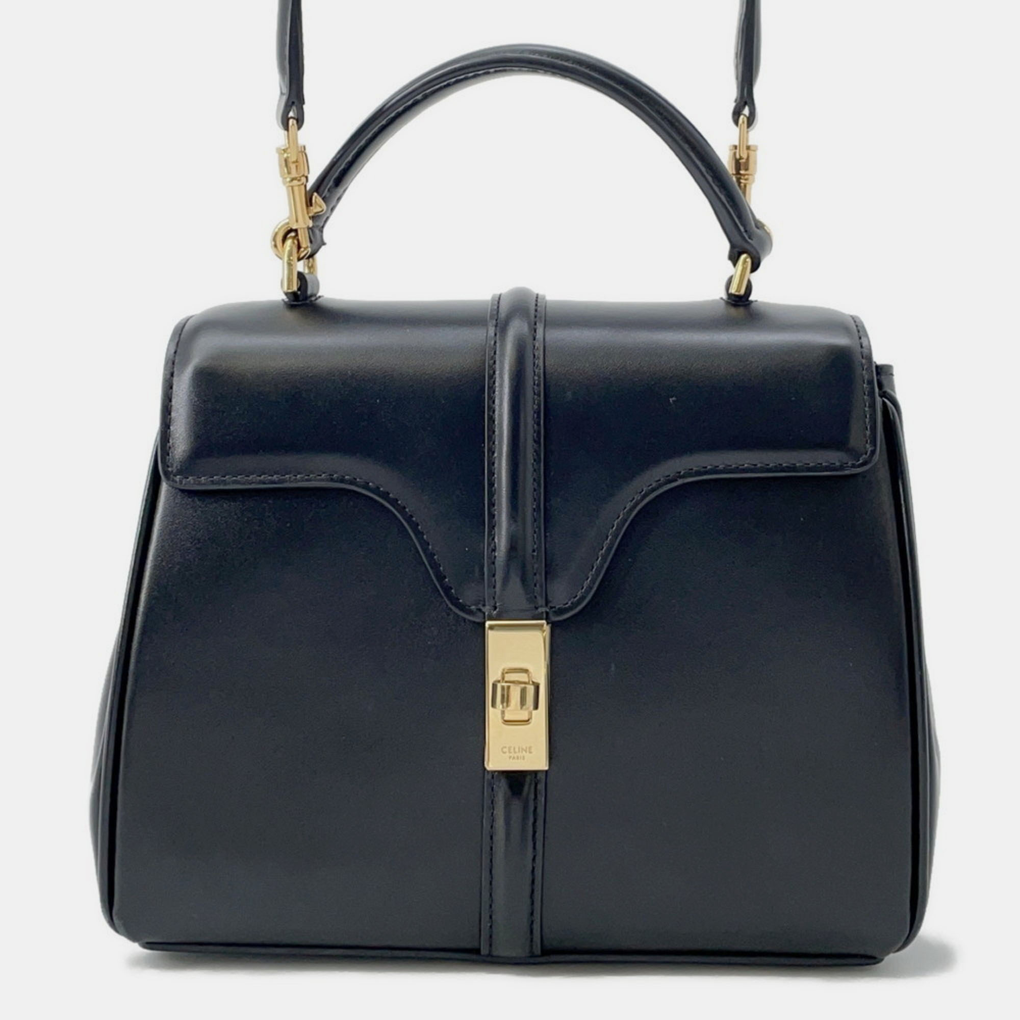 Celine Handbag Seize Mini 16 Calfskin Bag Black
Celine Handbag Seize Mini 16 Calfskin Bag Black