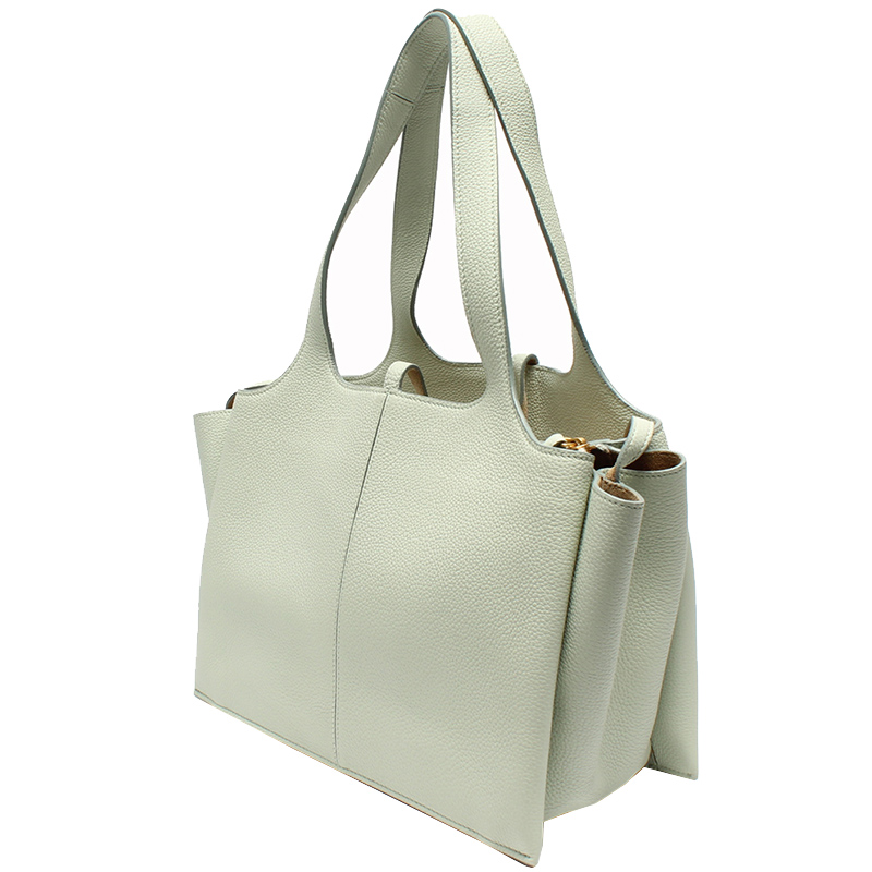 

Celine Light Green Leather Tri-Fold Shoulder Bag