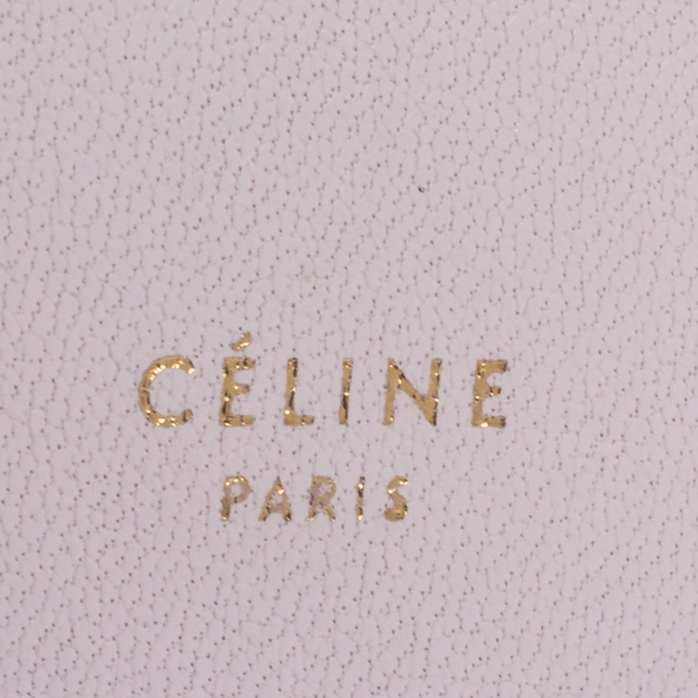Celine Pink Leather Flap Continental Wallet