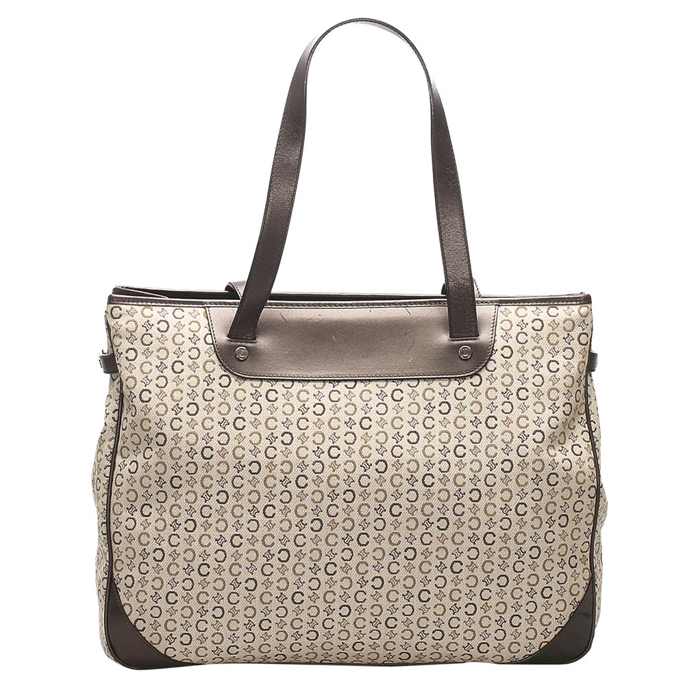 Image of Celine Beige/Brown C Macadam Canvas Tote Bag