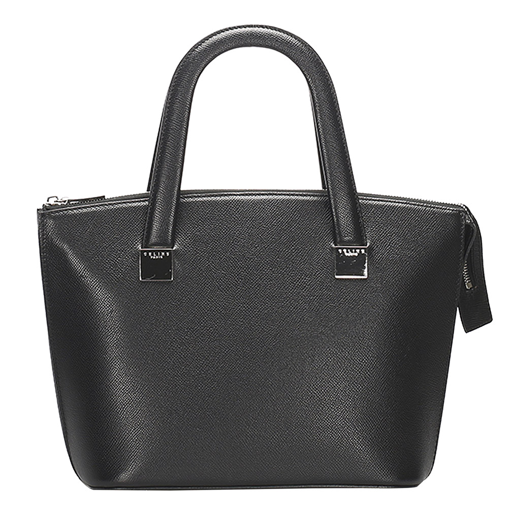 Image of Celine Black Calf Leather Satchel Bag