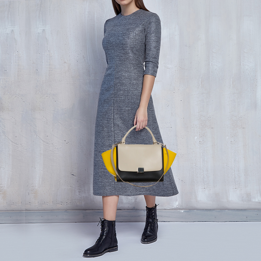 Celine Tricolor Leather Small Trapeze Bag, Multicolor
Celine Tricolor Leather Small Trapeze Bag, Multicolor