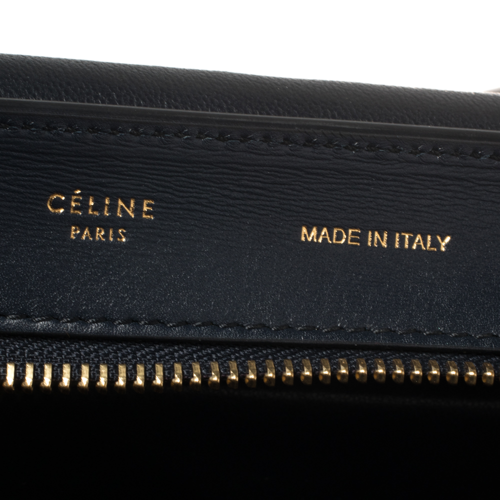 Celine Tricolor Python And Leather Medium Trapeze Bag