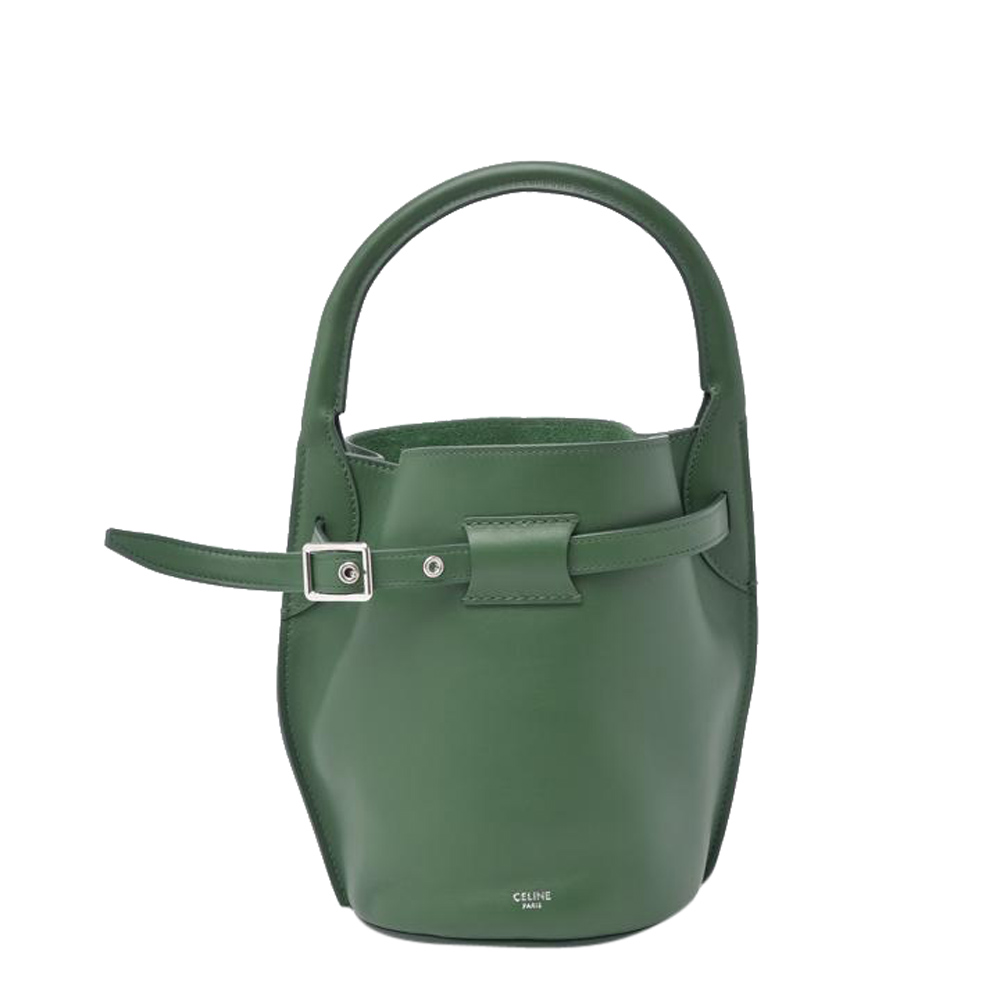 Celine Green Leather Nano Big Bucket Bag