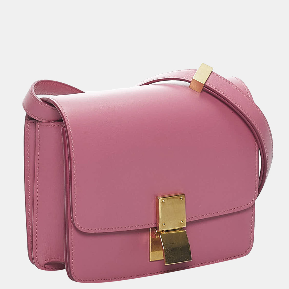 Celine Pink Small Classic Box Leather Crossbody Bag
Celine Pink Small Classic Box Leather Crossbody Bag
