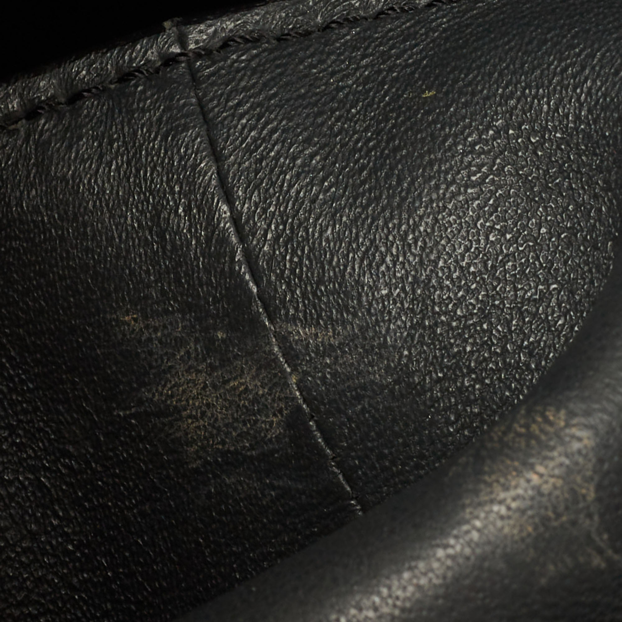 Celine Black/Beige Python, Suede And Leather All Soft Shoulder Bag