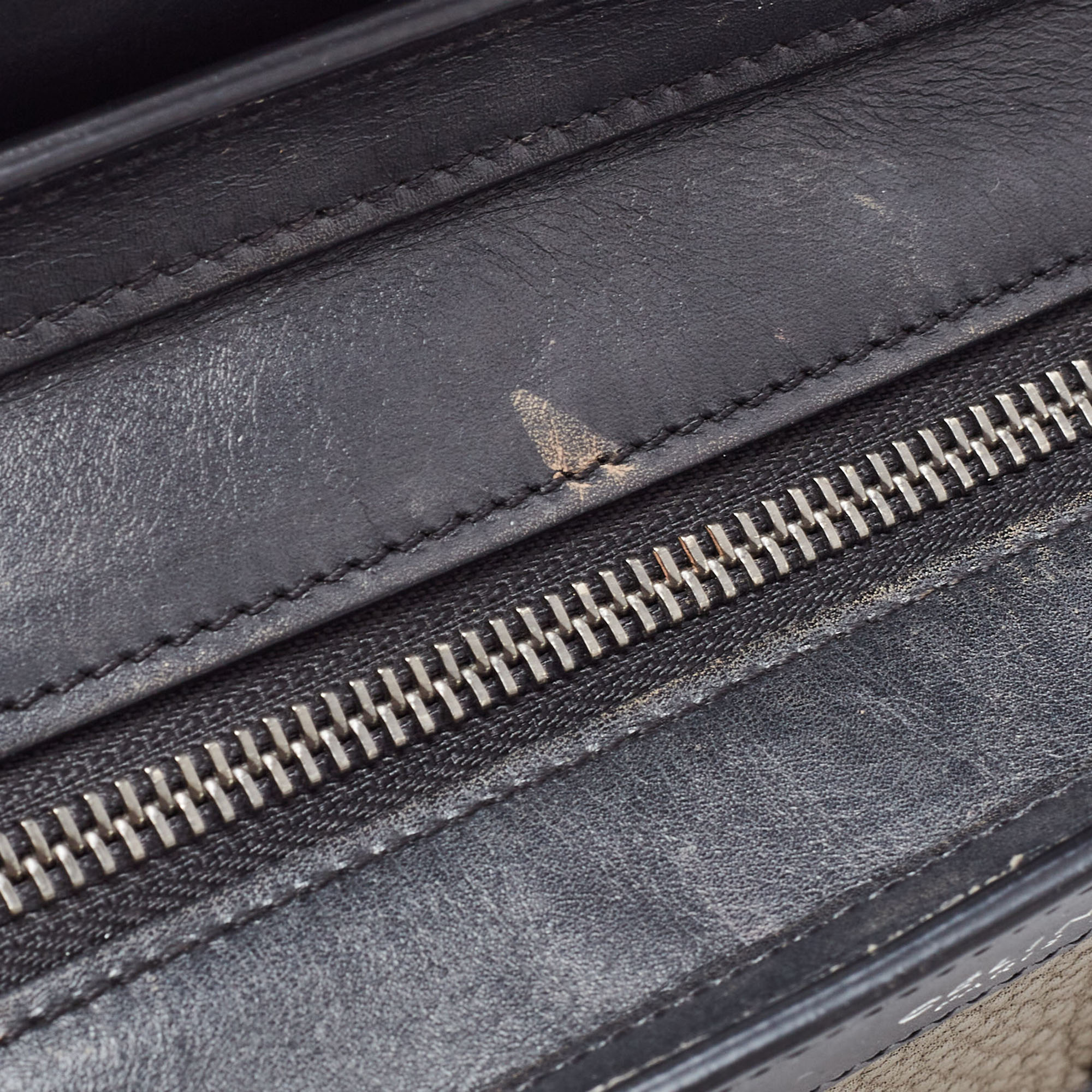 Celine Tri Color Leather And Nubuck Nano Luggage Tote
