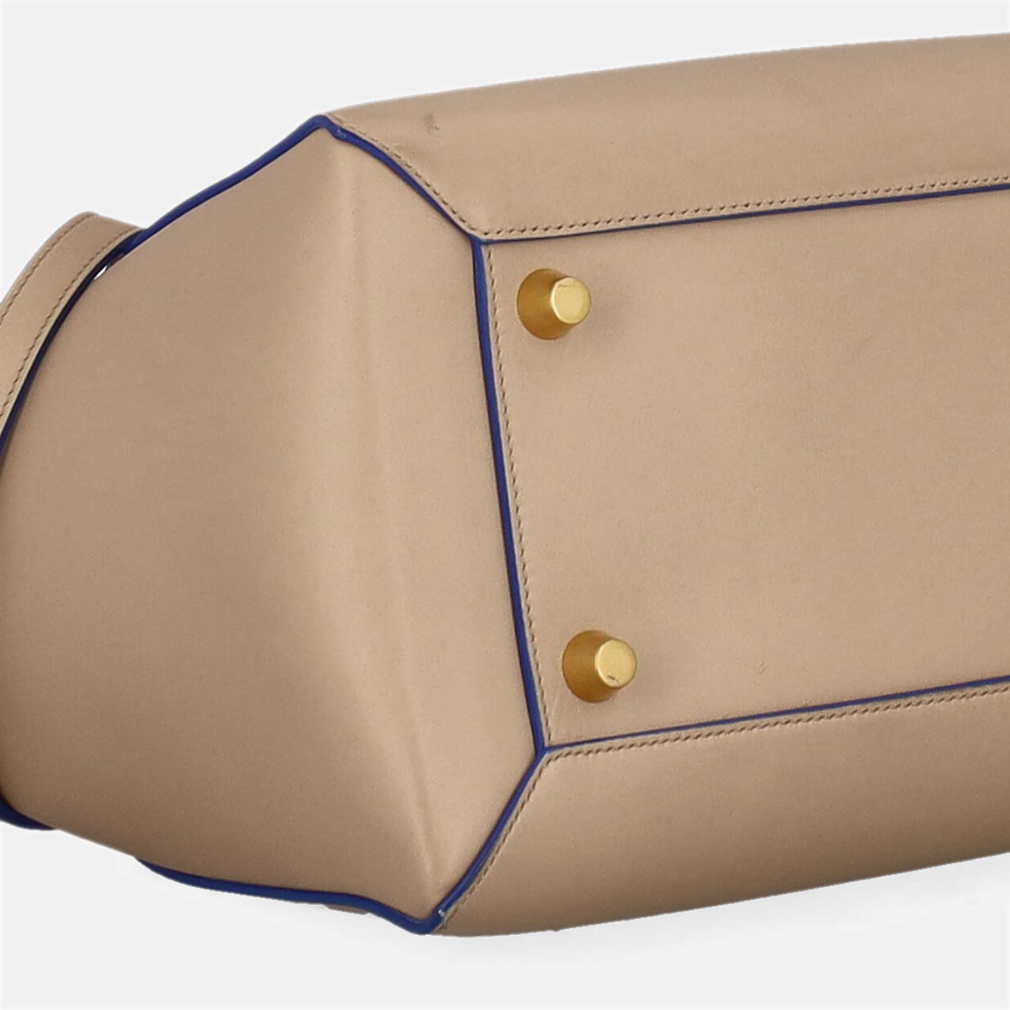 Celine  Women's Leather Tote Bag - Beige - One Size