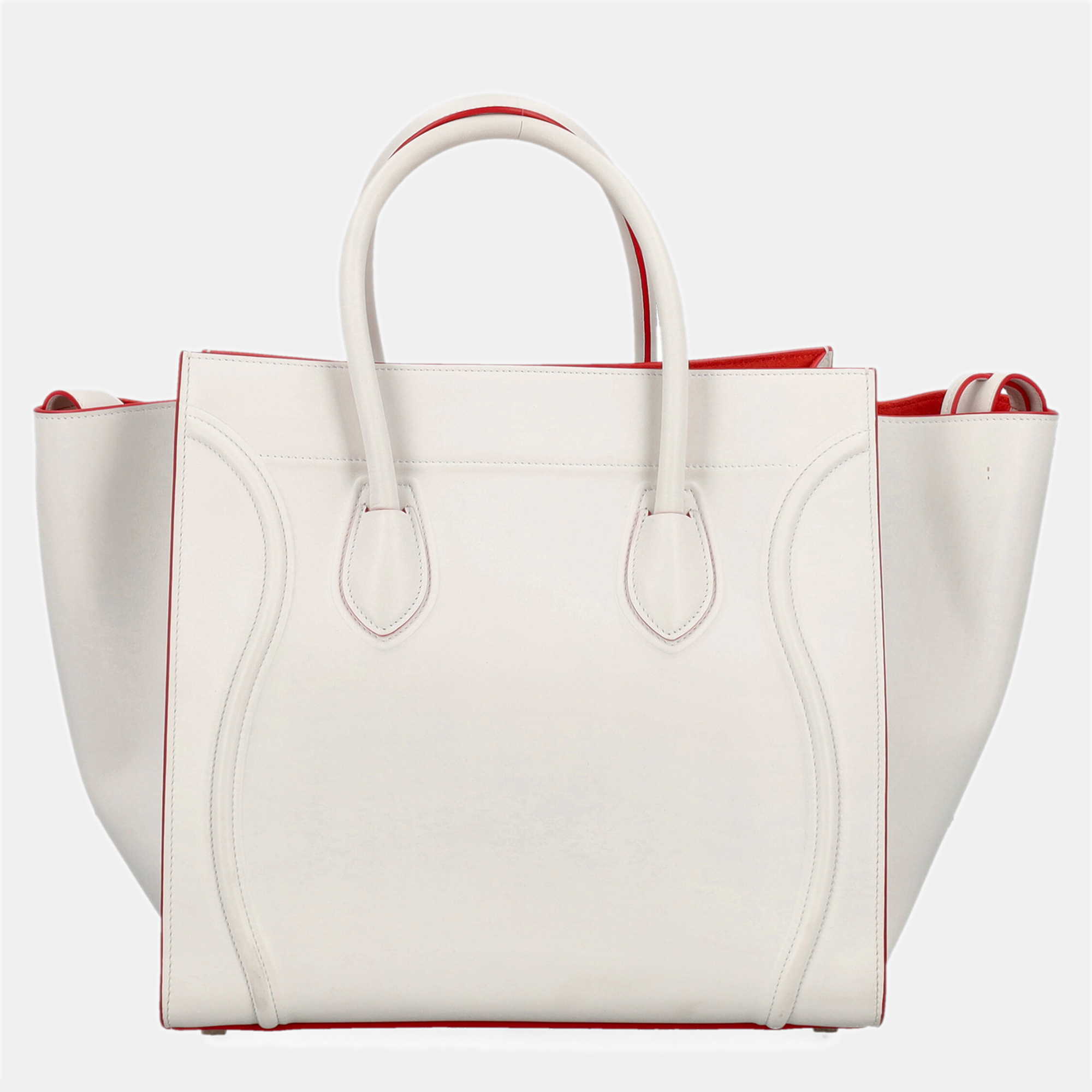 Celine  Women's Leather Tote Bag - White - One Size