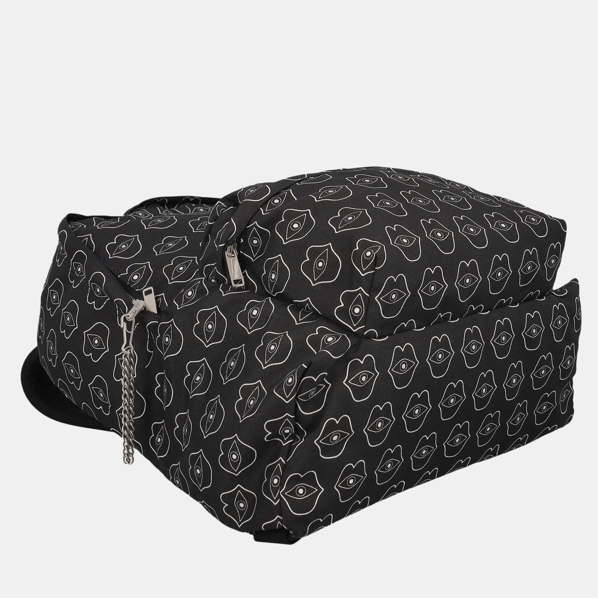 Celine  Women's Synthetic Fibers Backpack - Black - One Size