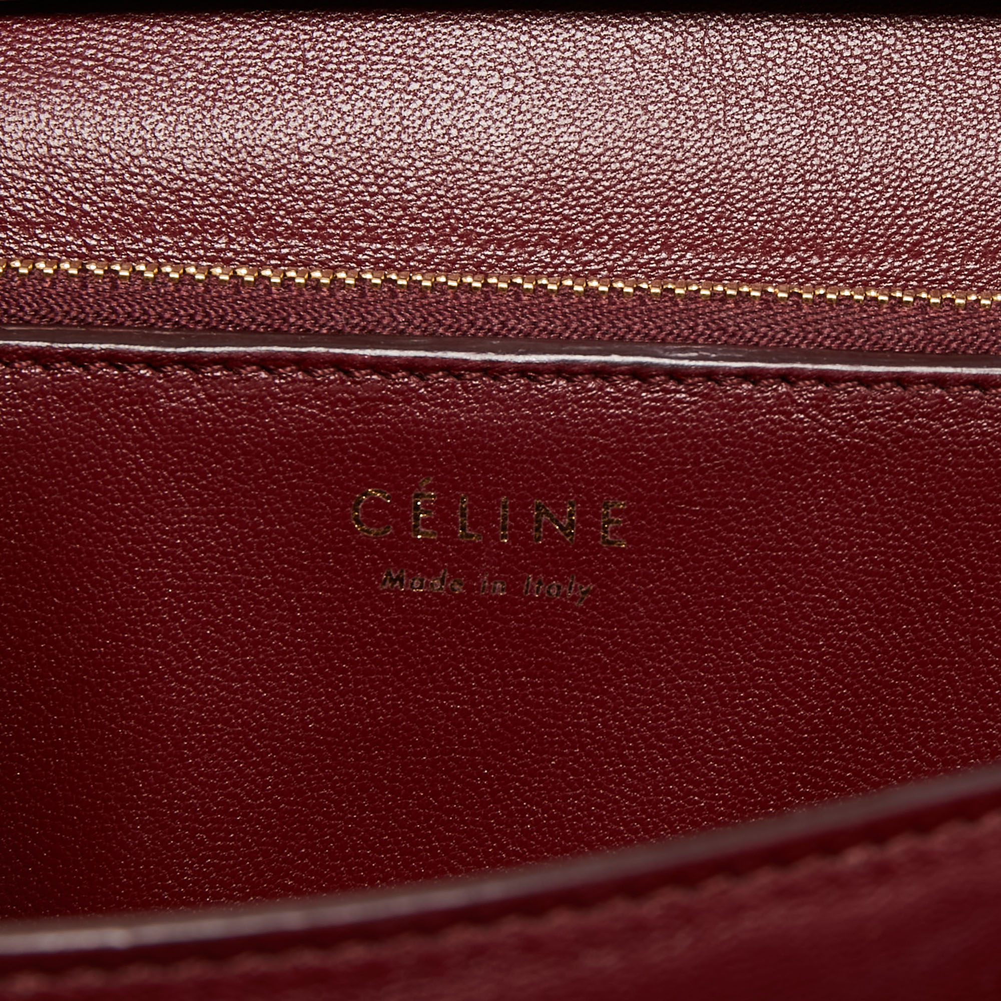 Celine Red/Black Python Medium Classic Box Shoulder Bag