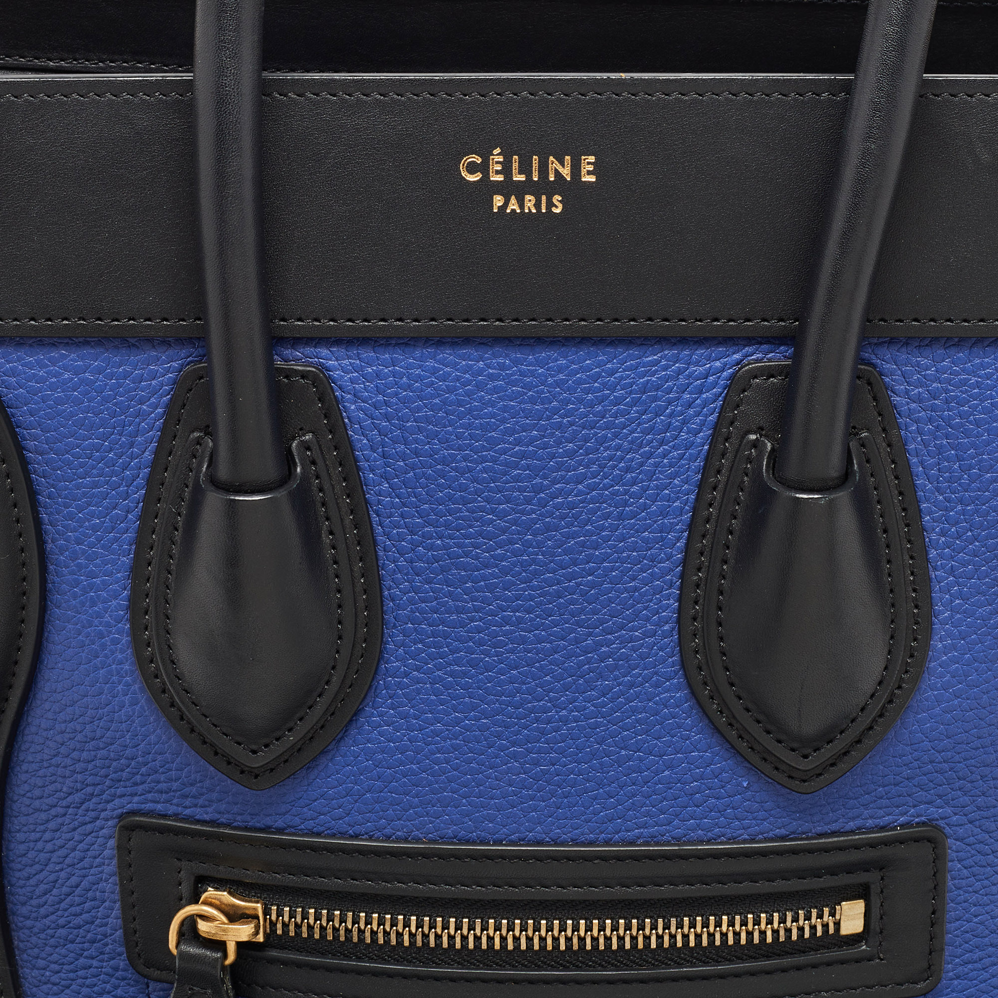 Celine Multicolor Leather Micro Luggage Tote