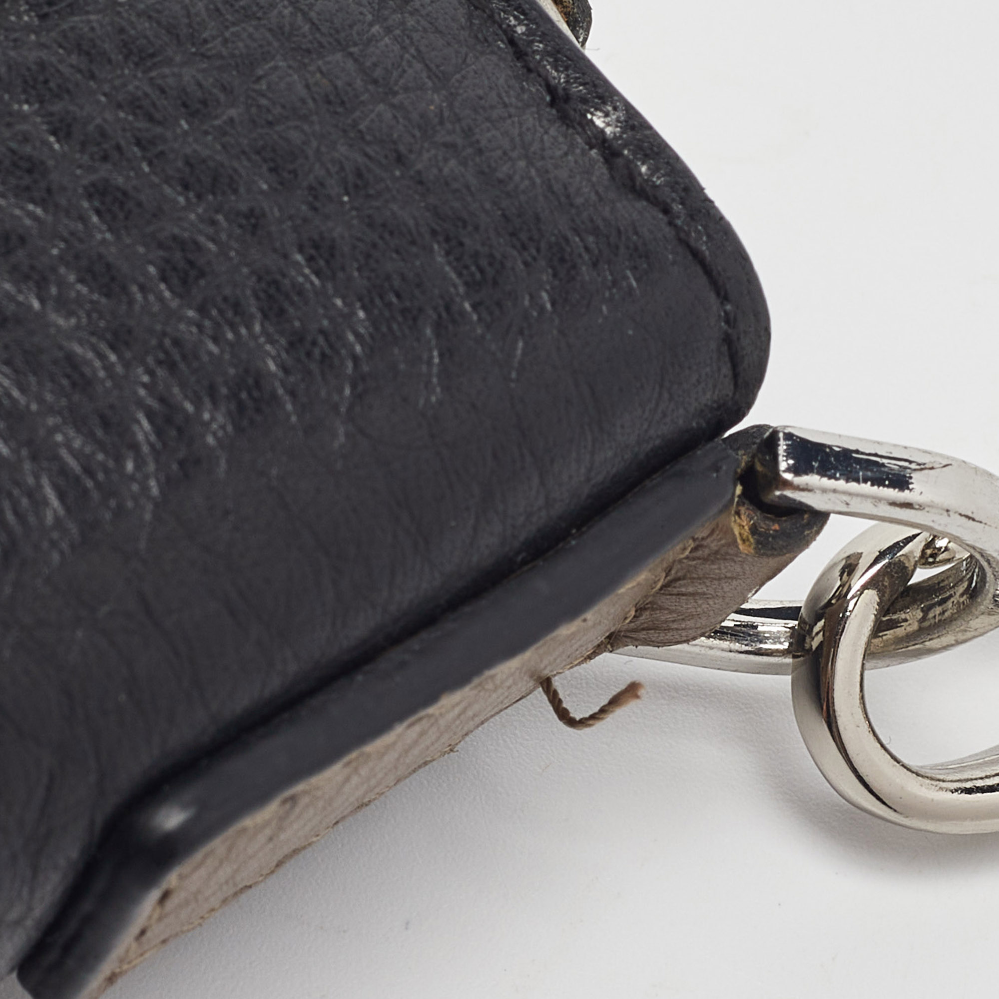 Cerruti 1881 Black/Tan Leather Cerrutic Zip Around Wristlet Wallet