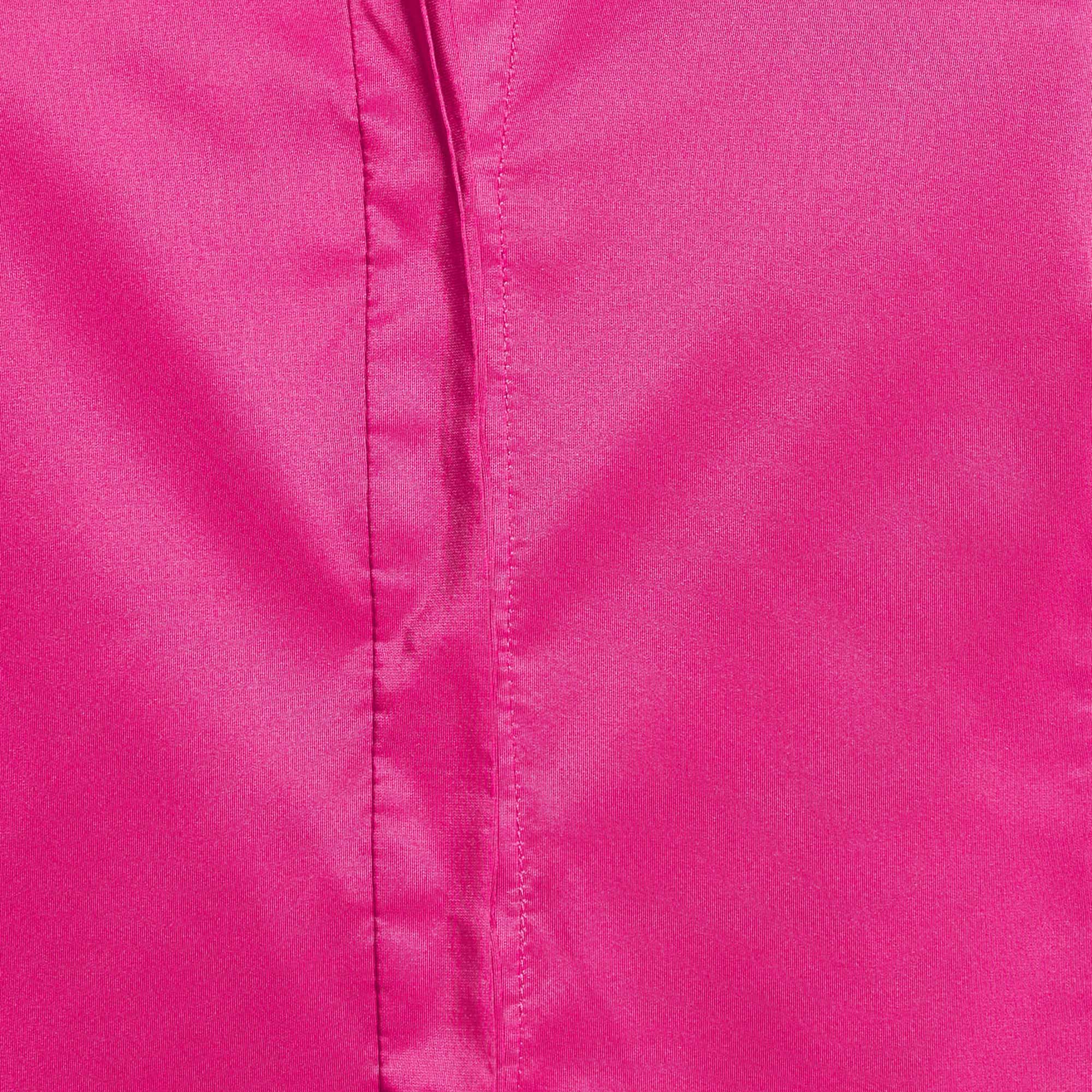 CH Carolina Herrera Pink Button Front Shirt L