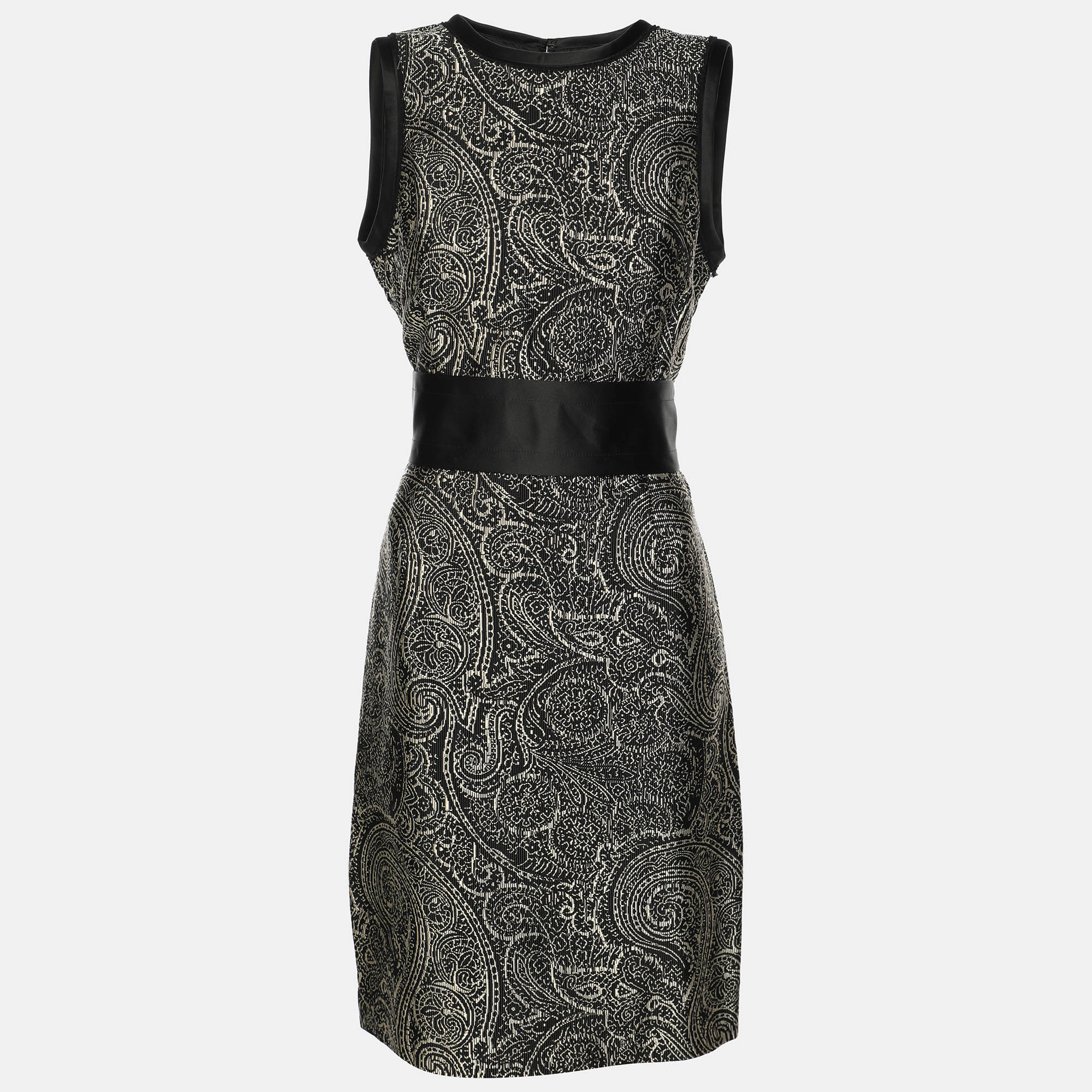 CH Carolina Herrera Monochrome Jacquard Fabric Midi Sleeveless Dress M, Black
CH Carolina Herrera Monochrome Jacquard Fabric Midi Sleeveless Dress M, Black