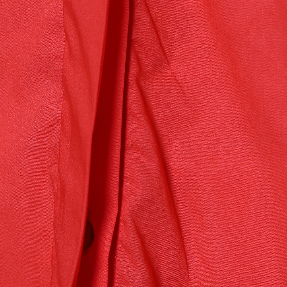 CH Carolina Herrera Red Cotton Oversized Shirt S