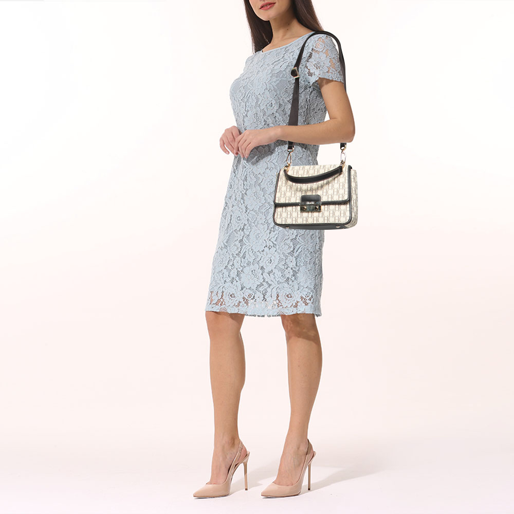 CH Carolina Herrera Beige/Brown Monogram Canvas and Leather Top Handle Bag
CH Carolina Herrera Beige/Brown Monogram Canvas and Leather Top Handle Bag