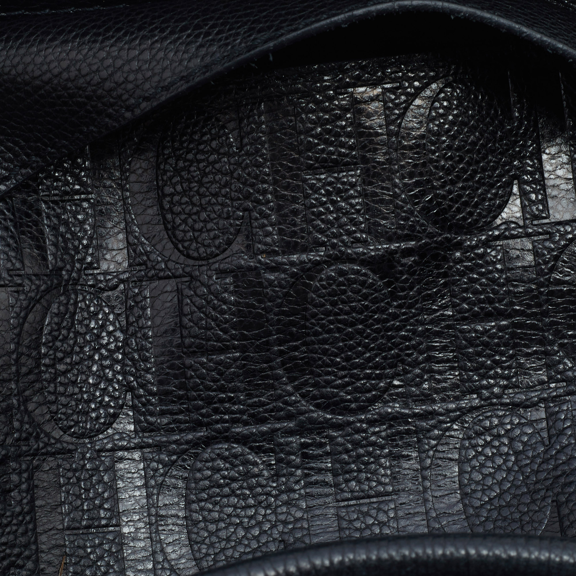 CH Carolina Herrera Black Leather Satchel