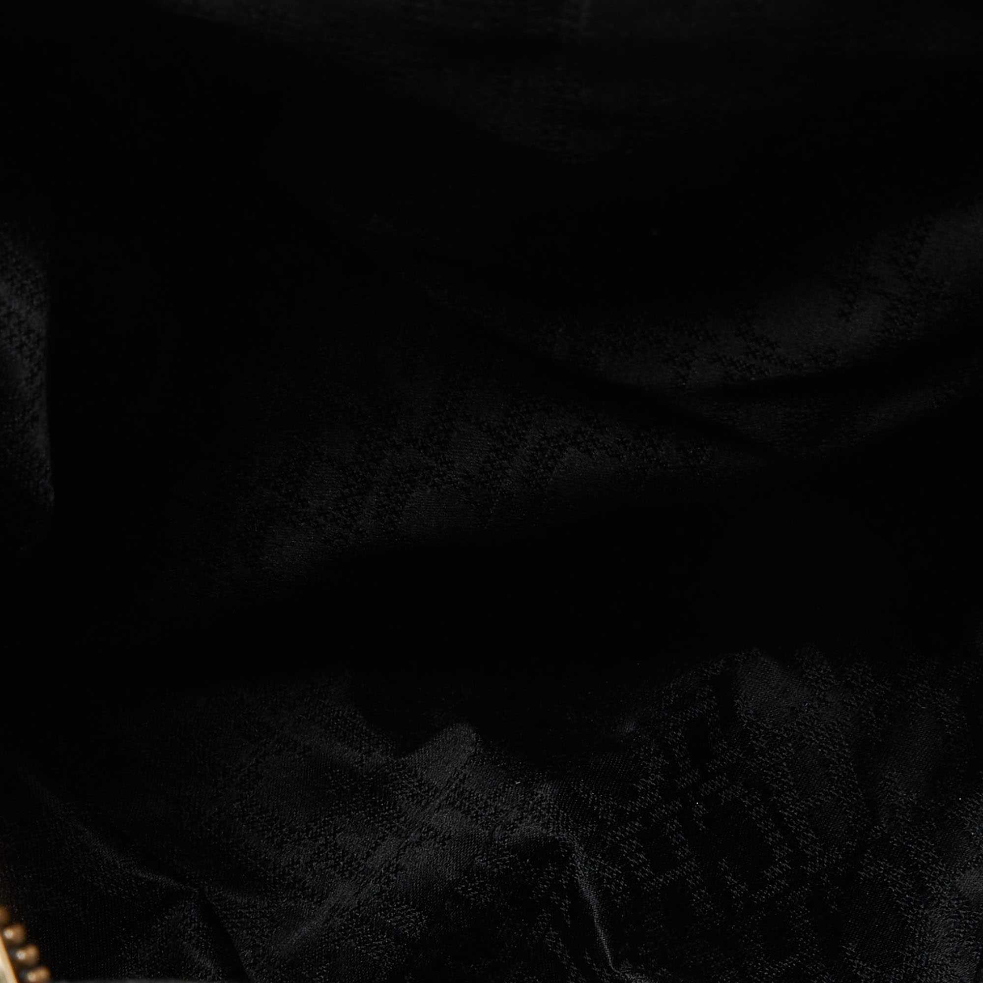 CH Carolina Herrera Black Nubuck And Leather Chain Hobo
