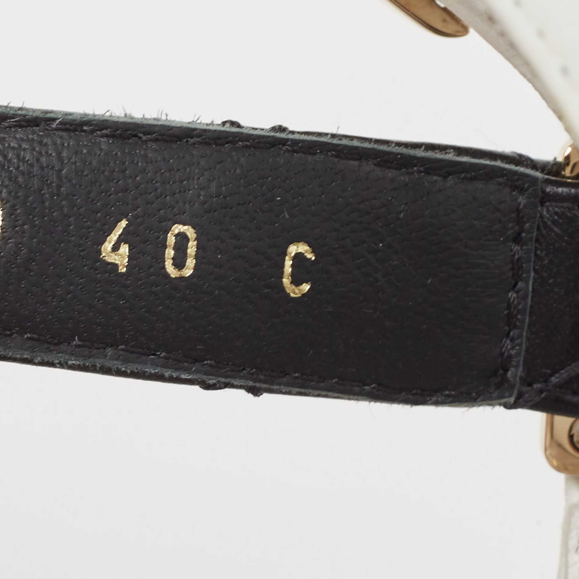 Chanel Multicolor Leather Interlocking CC Logo Sandals Size 40