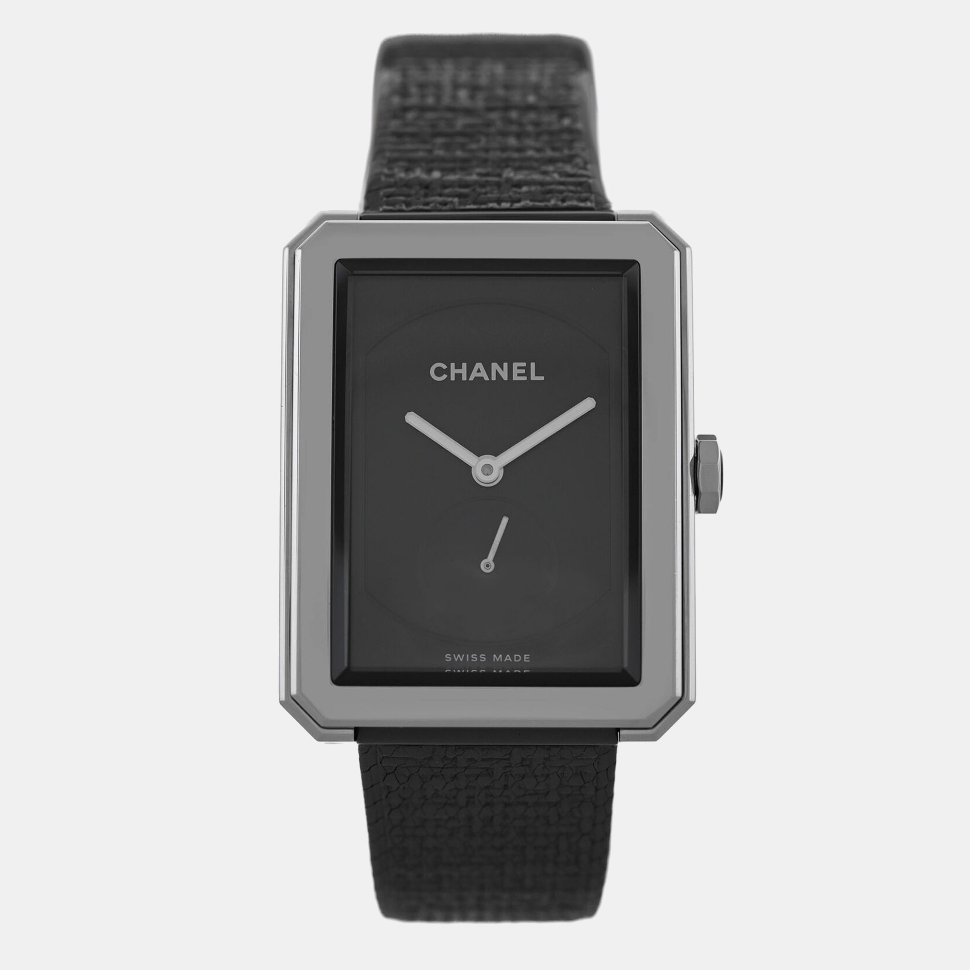 Chanel Black Stainless Steel Boy-Friend H5201 Manual Winding Women's Wristwatch 29 mm
Chanel Black Stainless Steel Boy-Friend H5201 Manual Winding Women's Wristwatch 29 mm