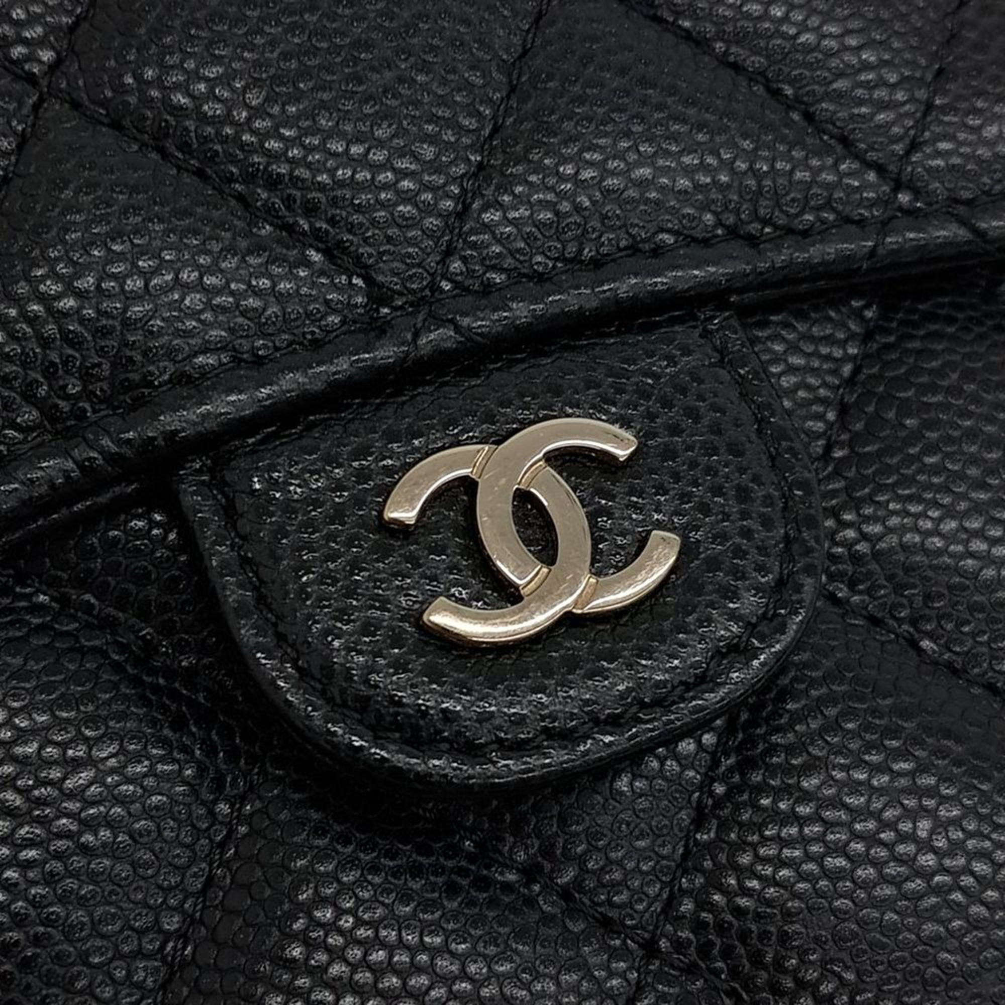 Chanel Caviar Phone Holder Crossbody Bag