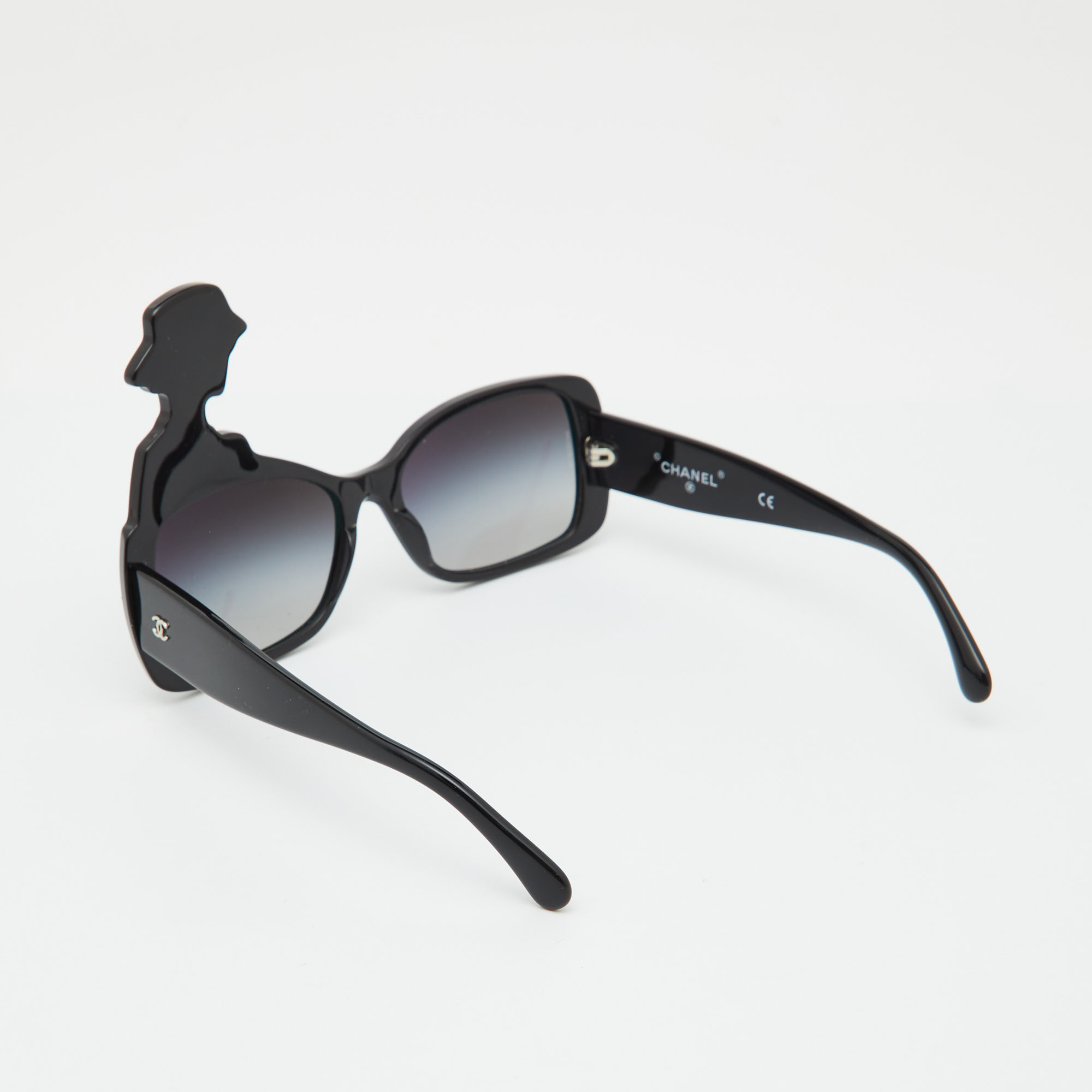 Chanel Black/Black Gradient 40987 Coco Silhouette Rectangular Sunglasses