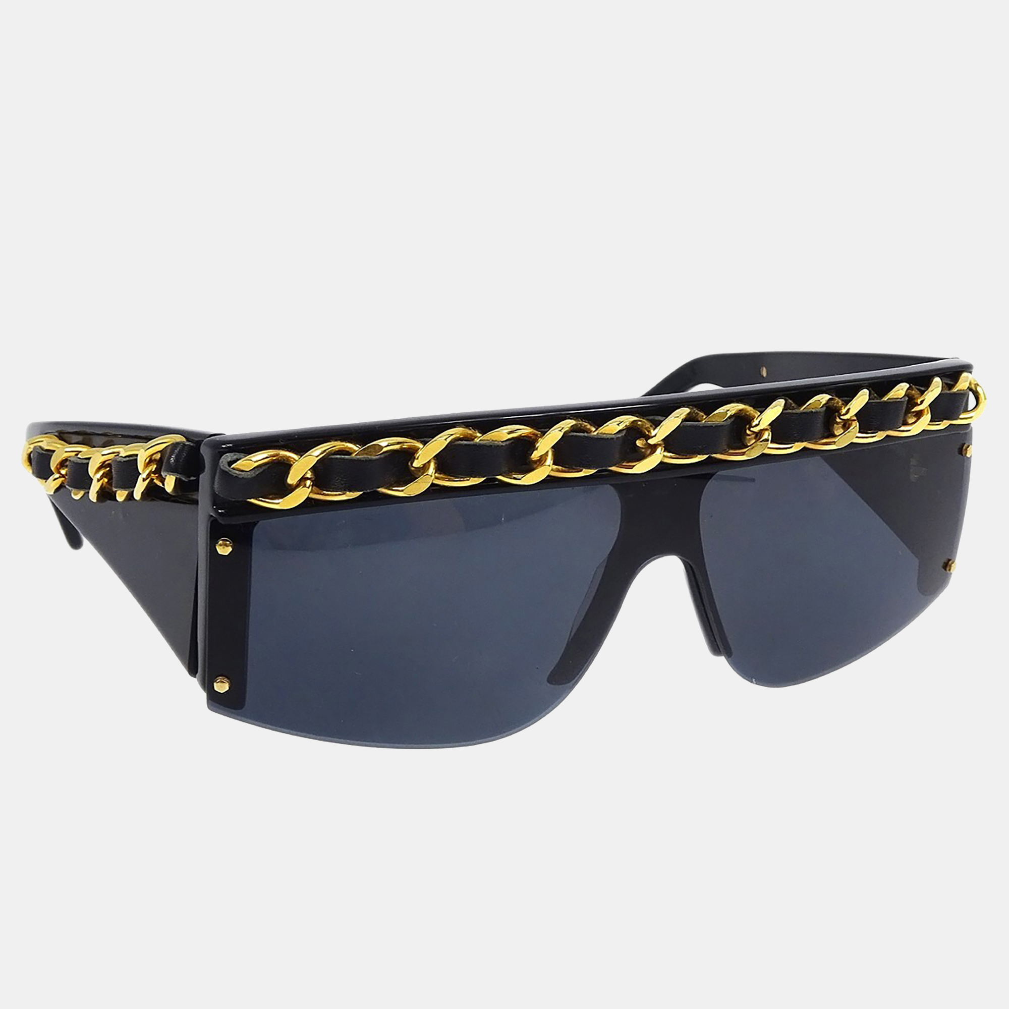Chanel Chain Sunglasses Eyewear Black Acrylic
Chanel Chain Sunglasses Eyewear Black Acrylic