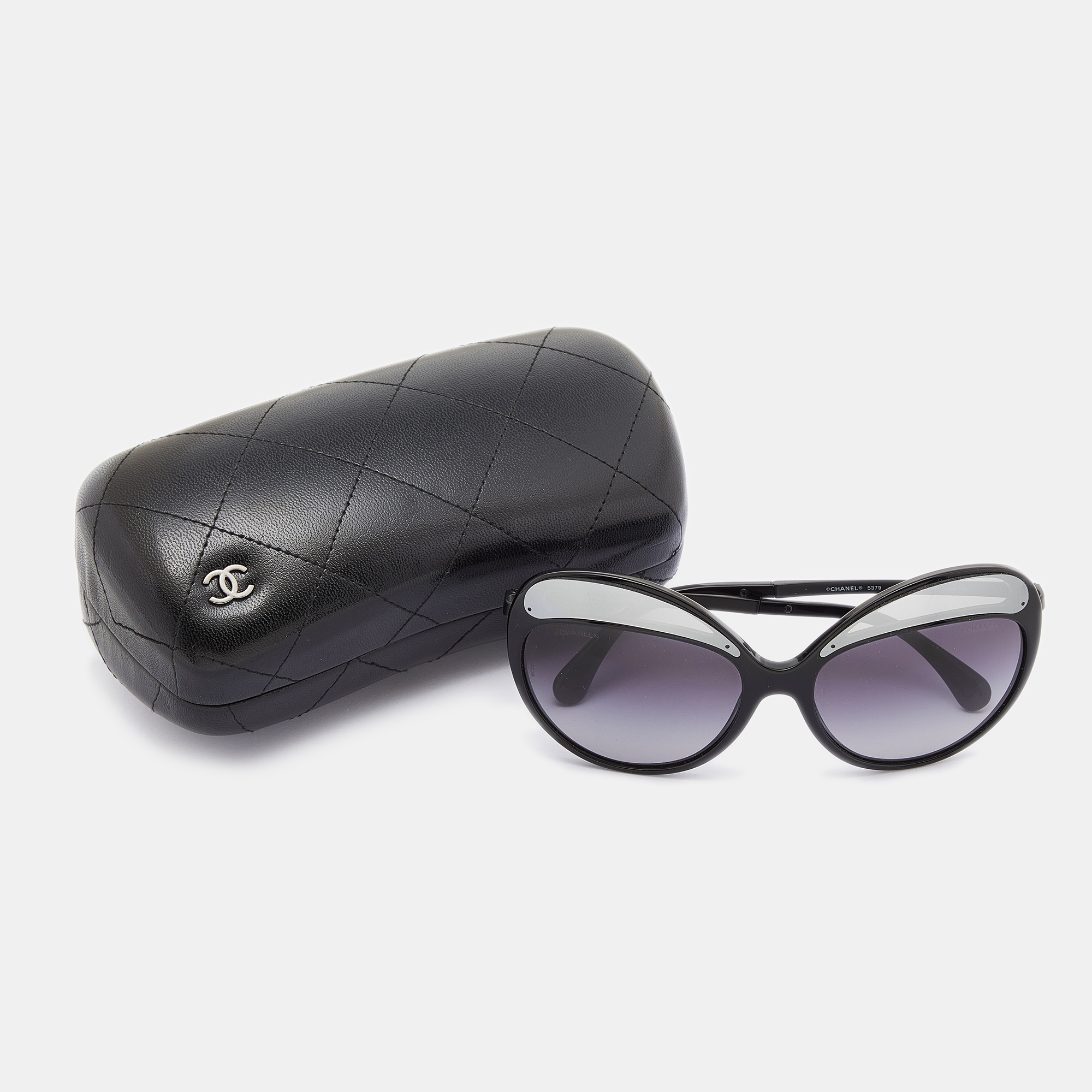 Chanel Black/Grey 5379 Butterfly Sunglasses