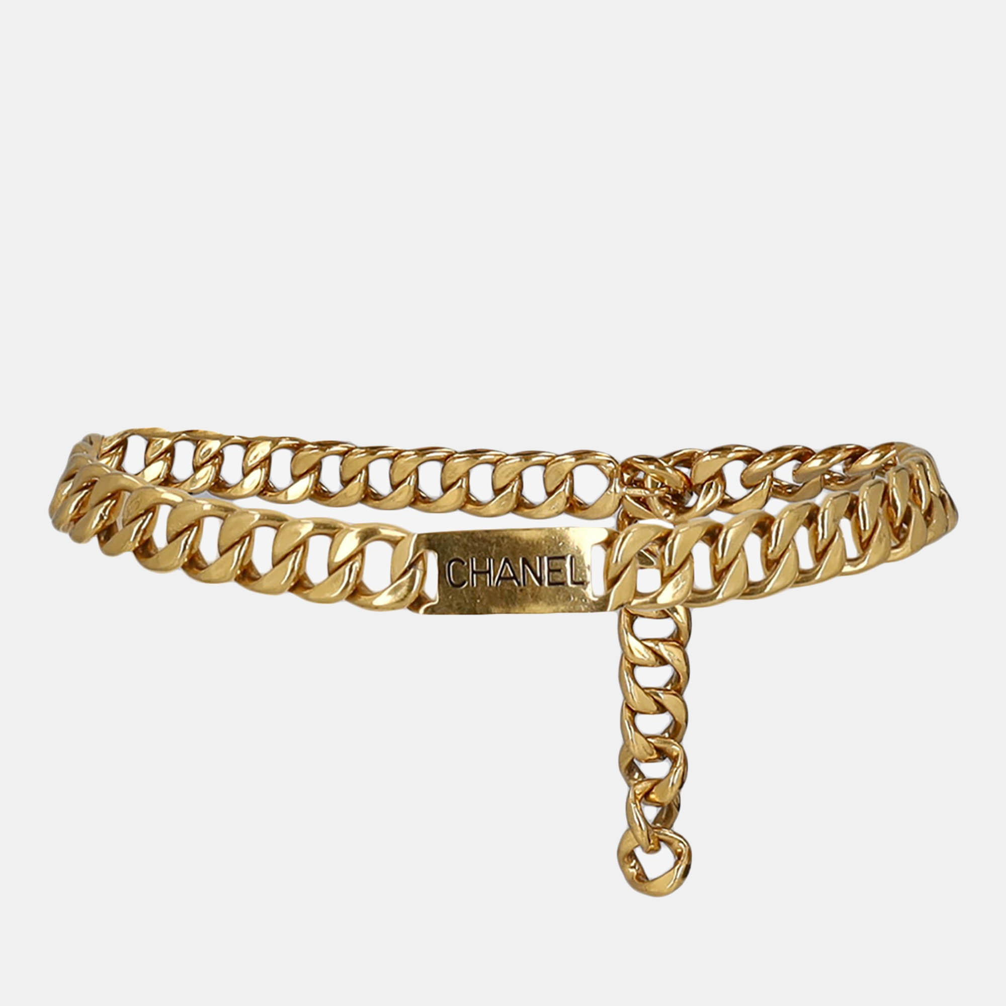 Chanel  Women's Metal High-Waisted Belt - Gold - One Size