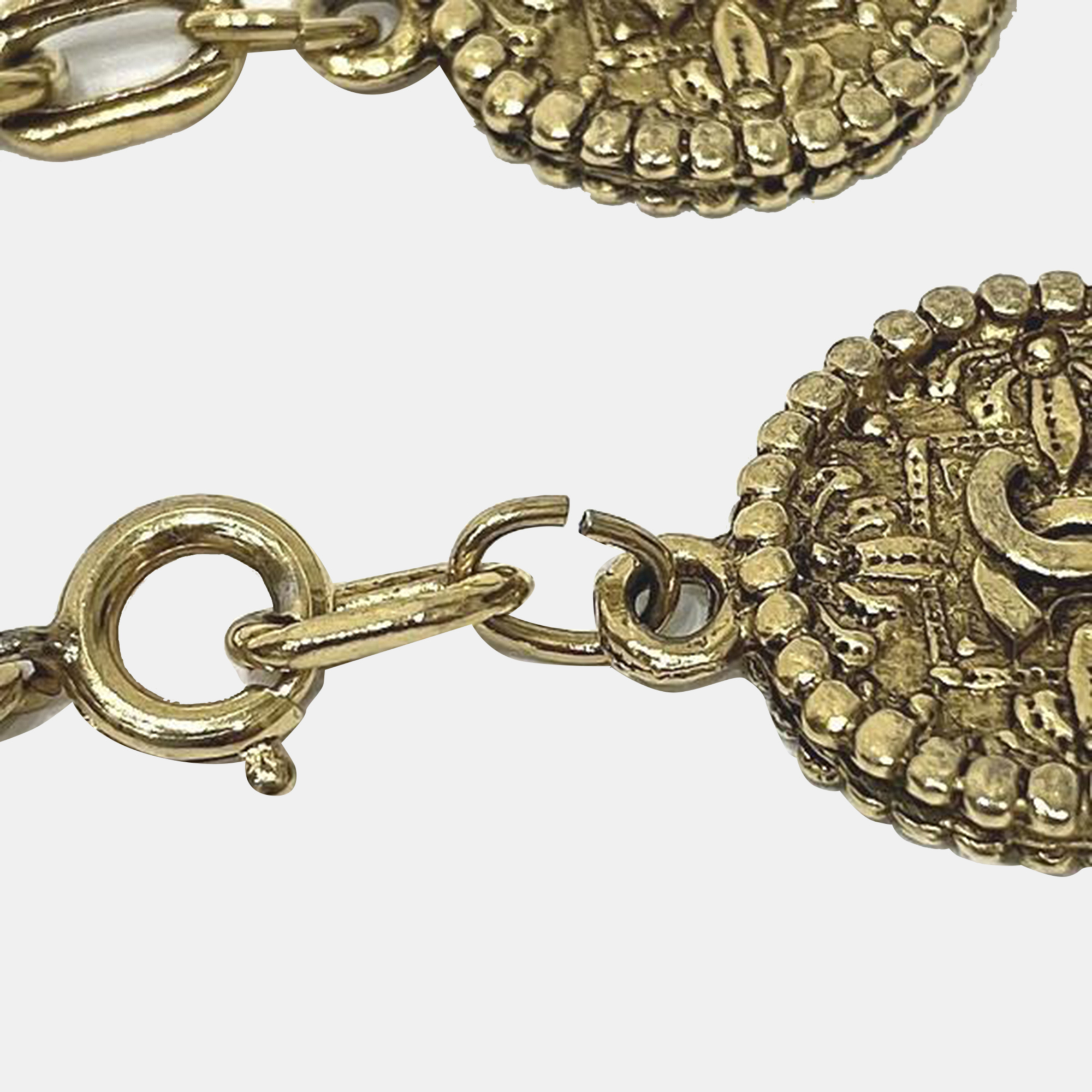 Chanel CC Gold Metal Bracelet 18