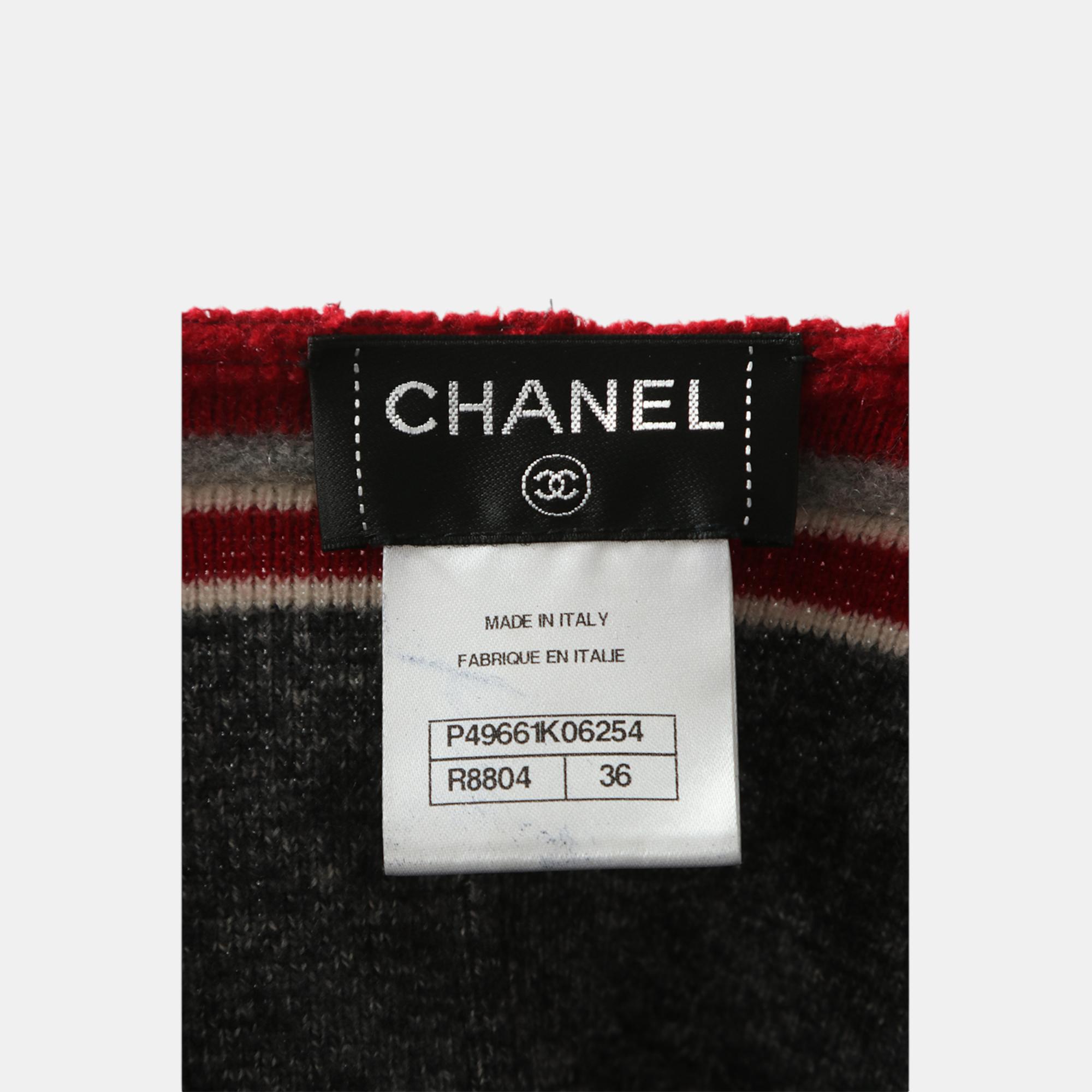 Chanel Tricolour Stripes Jacket S