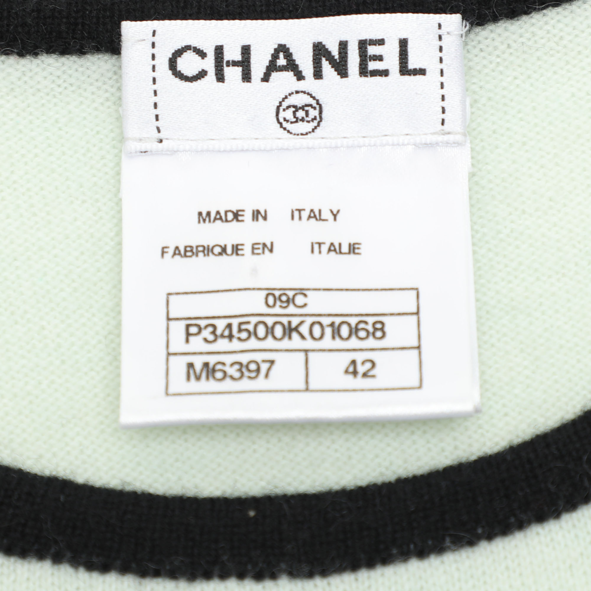 Chanel Multicolor Cashmere Dress M