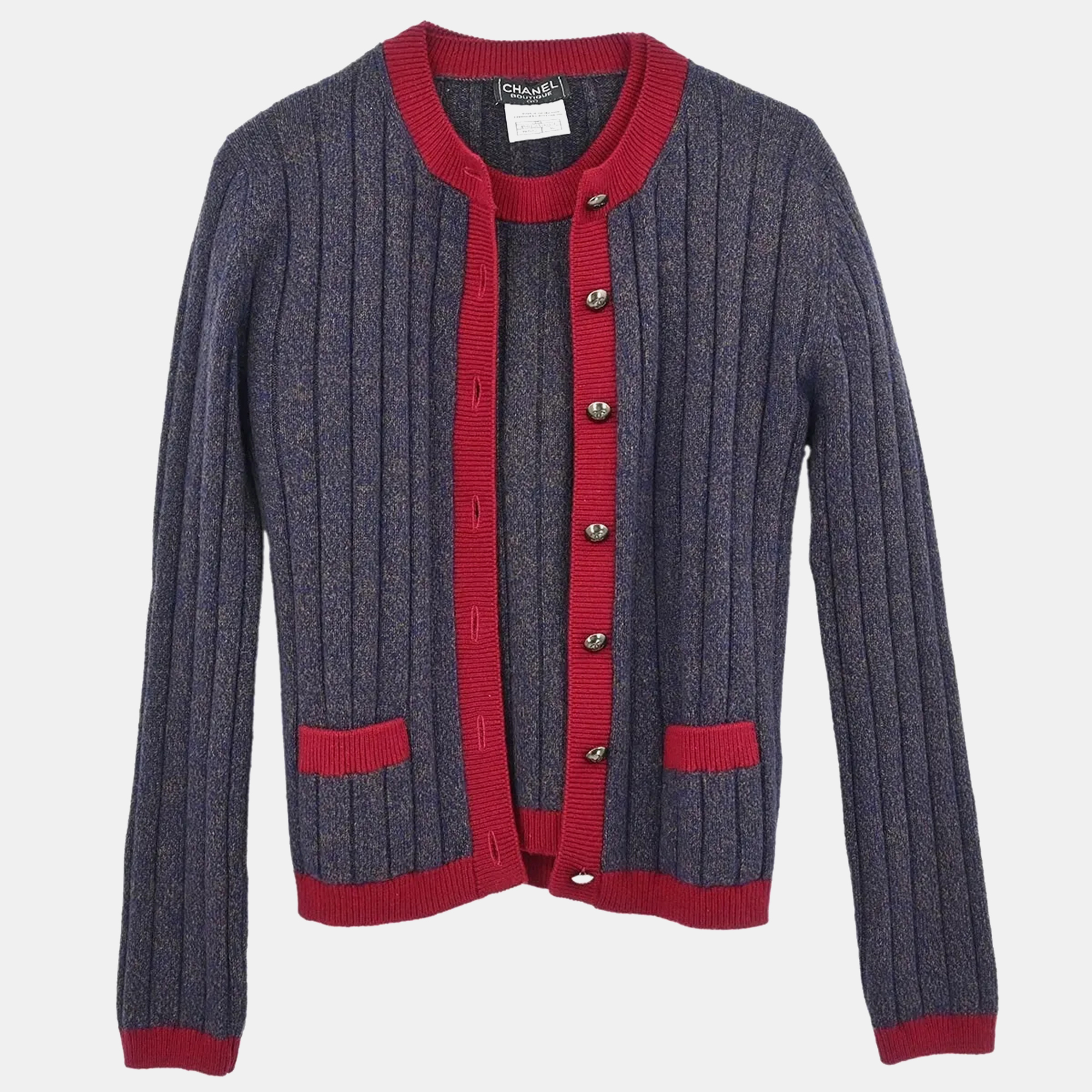 Chanel Ensemble Cardigan Top Navy #36, Navy blue
Chanel Ensemble Cardigan Top Navy #36, Navy blue