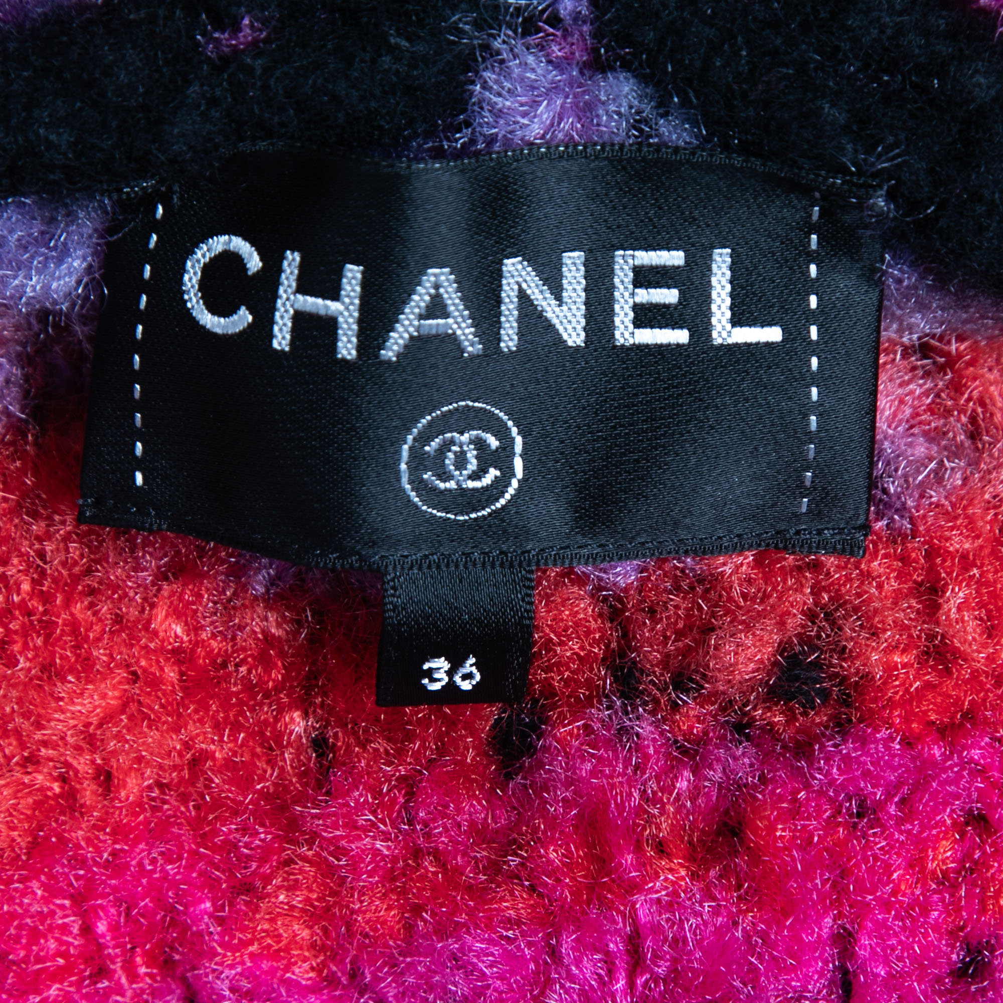 Chanel Multicolor Wool Shearling Jacket S