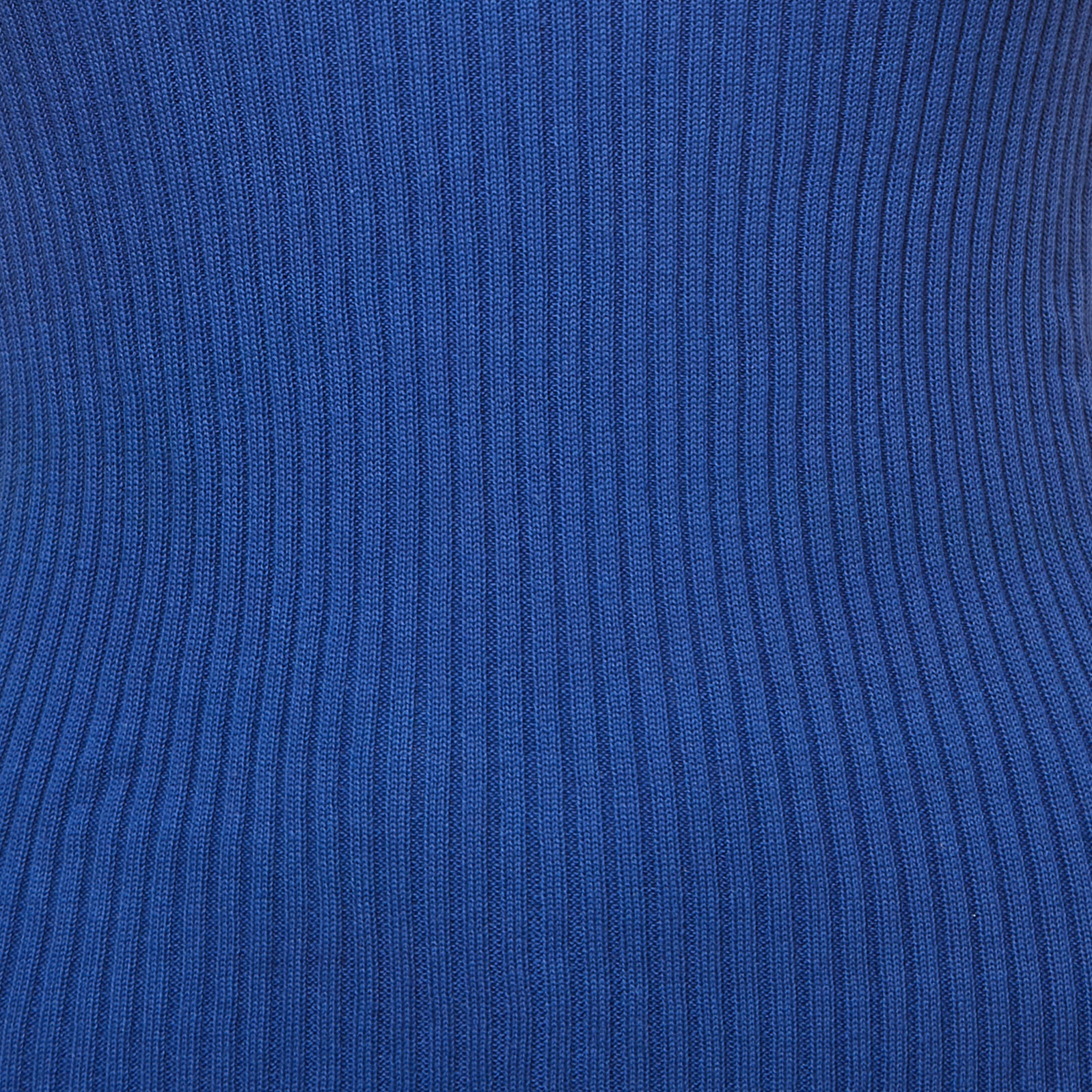 Chanel Blue Rib-Knit Tank Top S